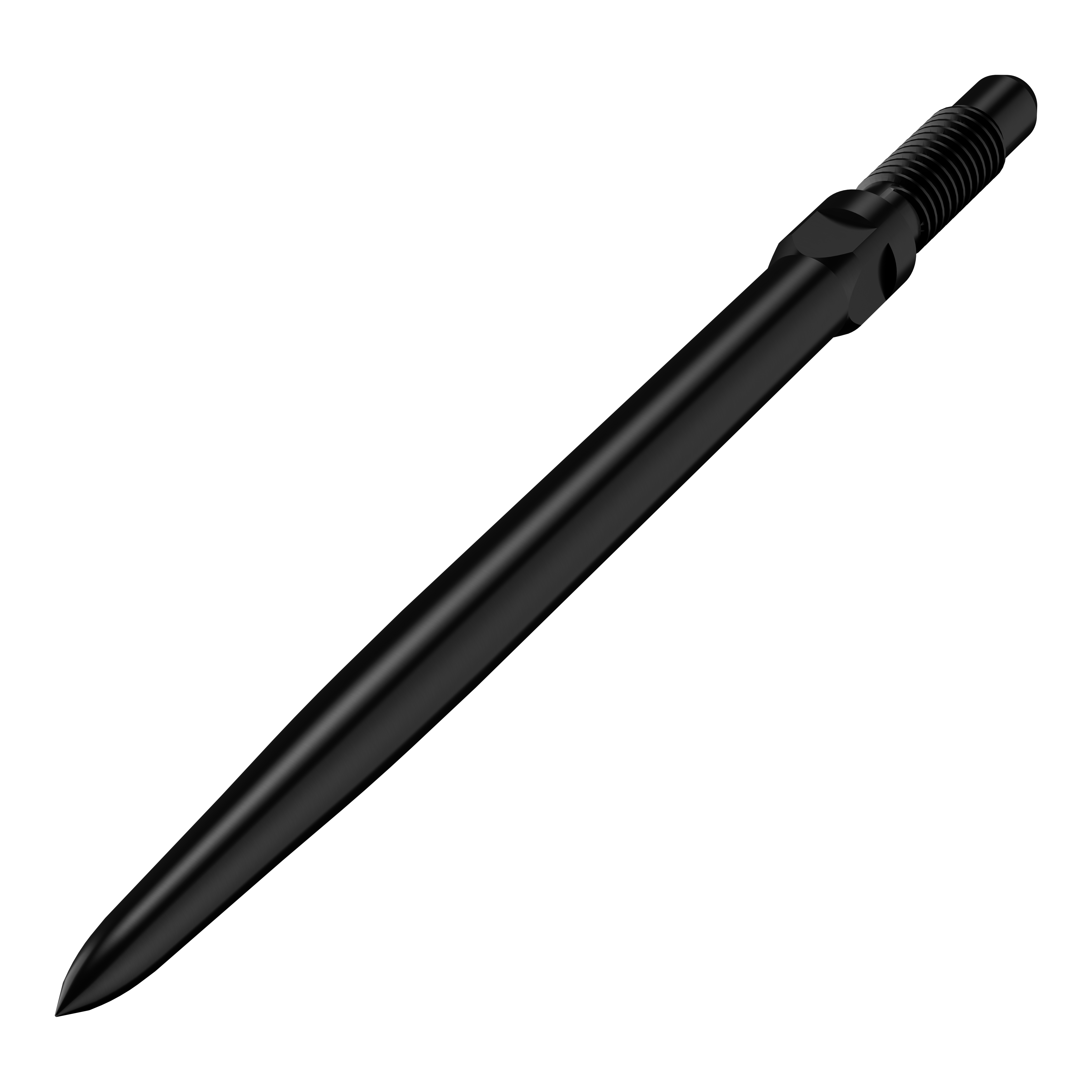 Bulls NL Convertible Point Dartspitzen - Smooth - Schwarz Das Bild zeigt einen Artikel mit dem Namen BU57700_BullsNL_Convertible_Points_Smooth_Schwarz_32mm_2. Abgebildet sind wahrscheinlich schwarze, glatte Dartspitzen in der Größe 32 mm.