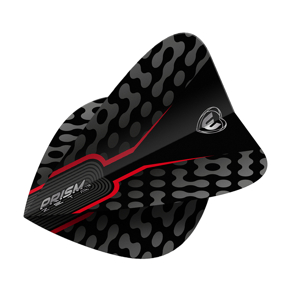 Winmau Zeta Black Red Kite Flights