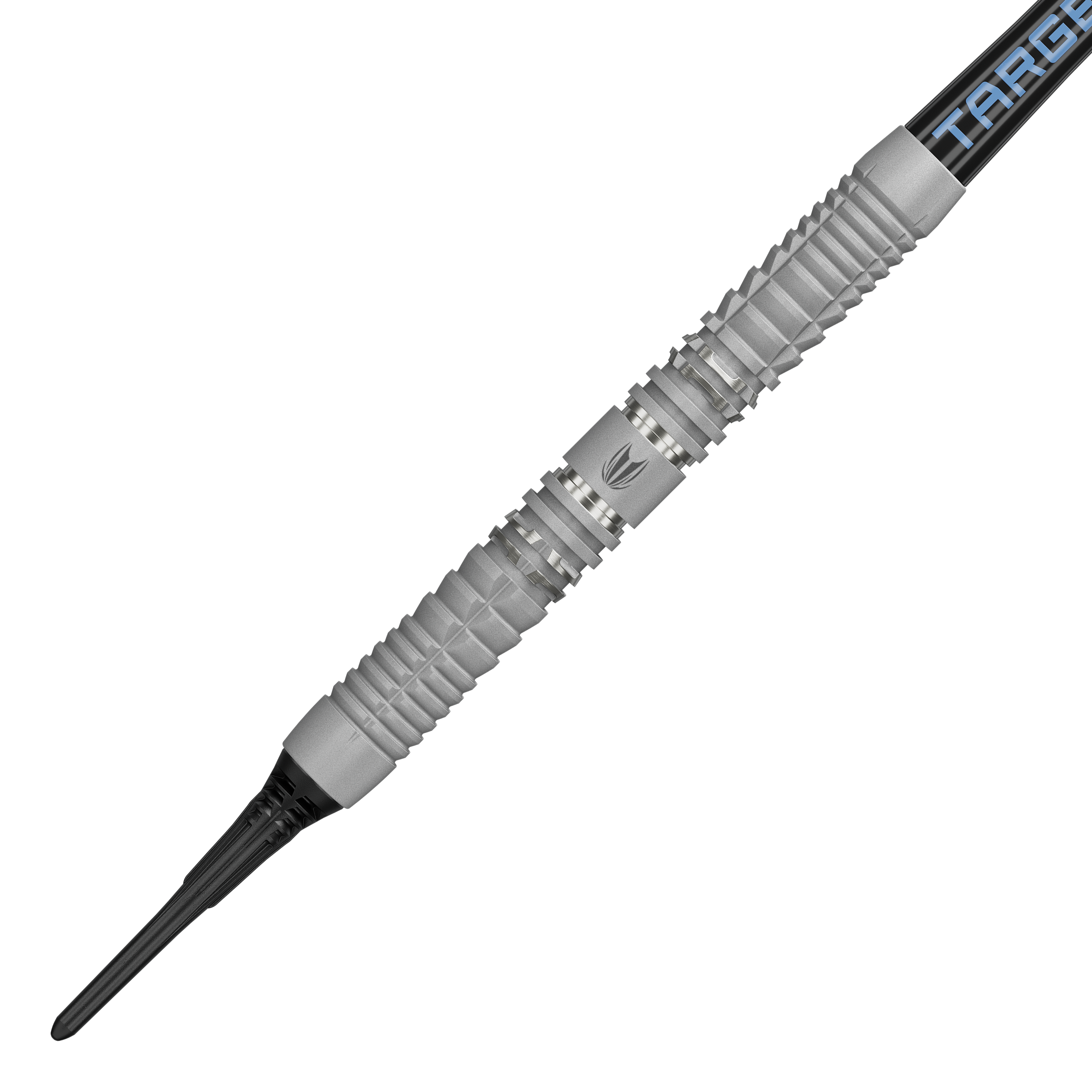Target Cryo 12 Softdarts Auf dem Bild sind die Target Cryo 12 Softdarts zu sehen. Sie werden aus einer anderen Perspektive präsentiert.