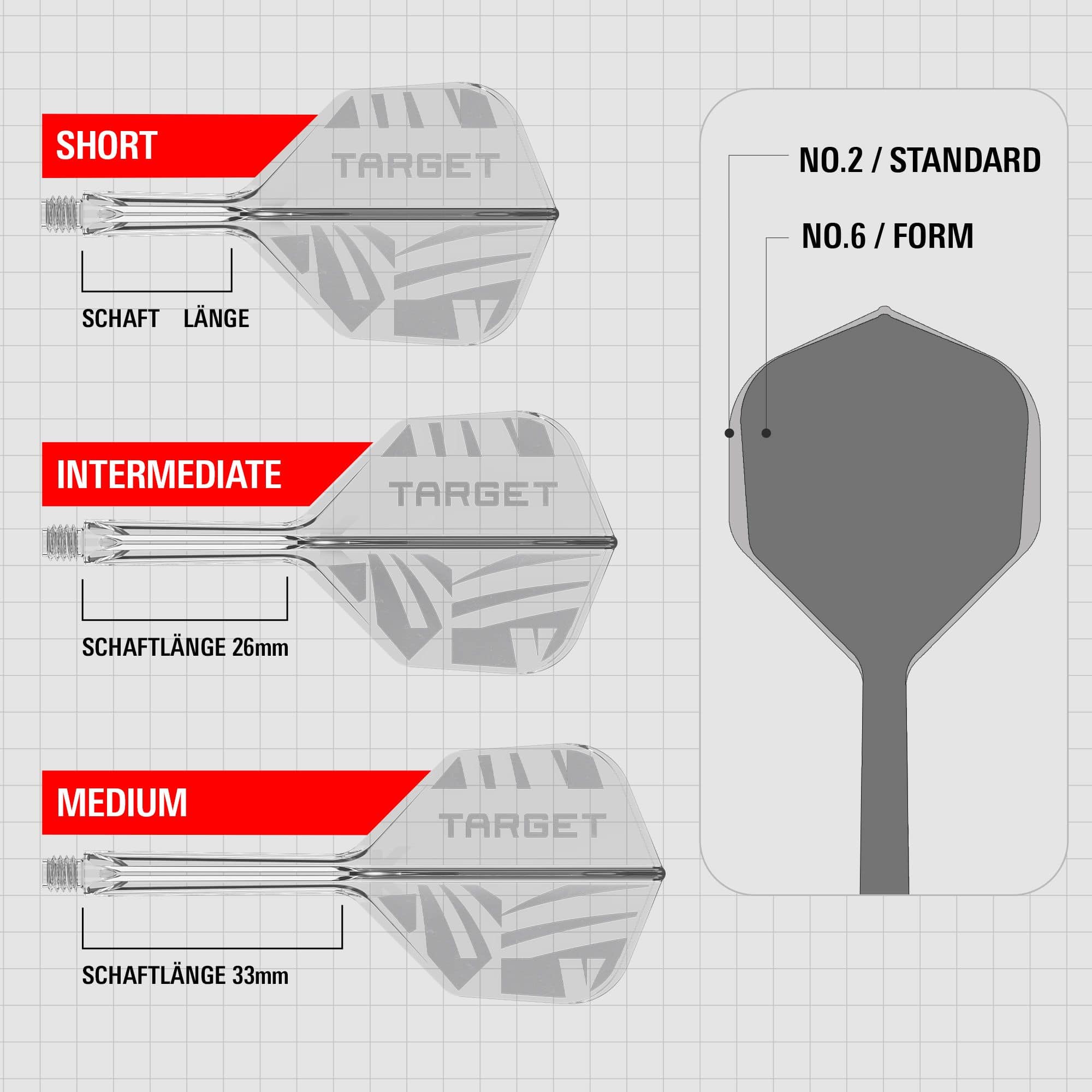 Target K-Flex Clear No2 Standard Flights