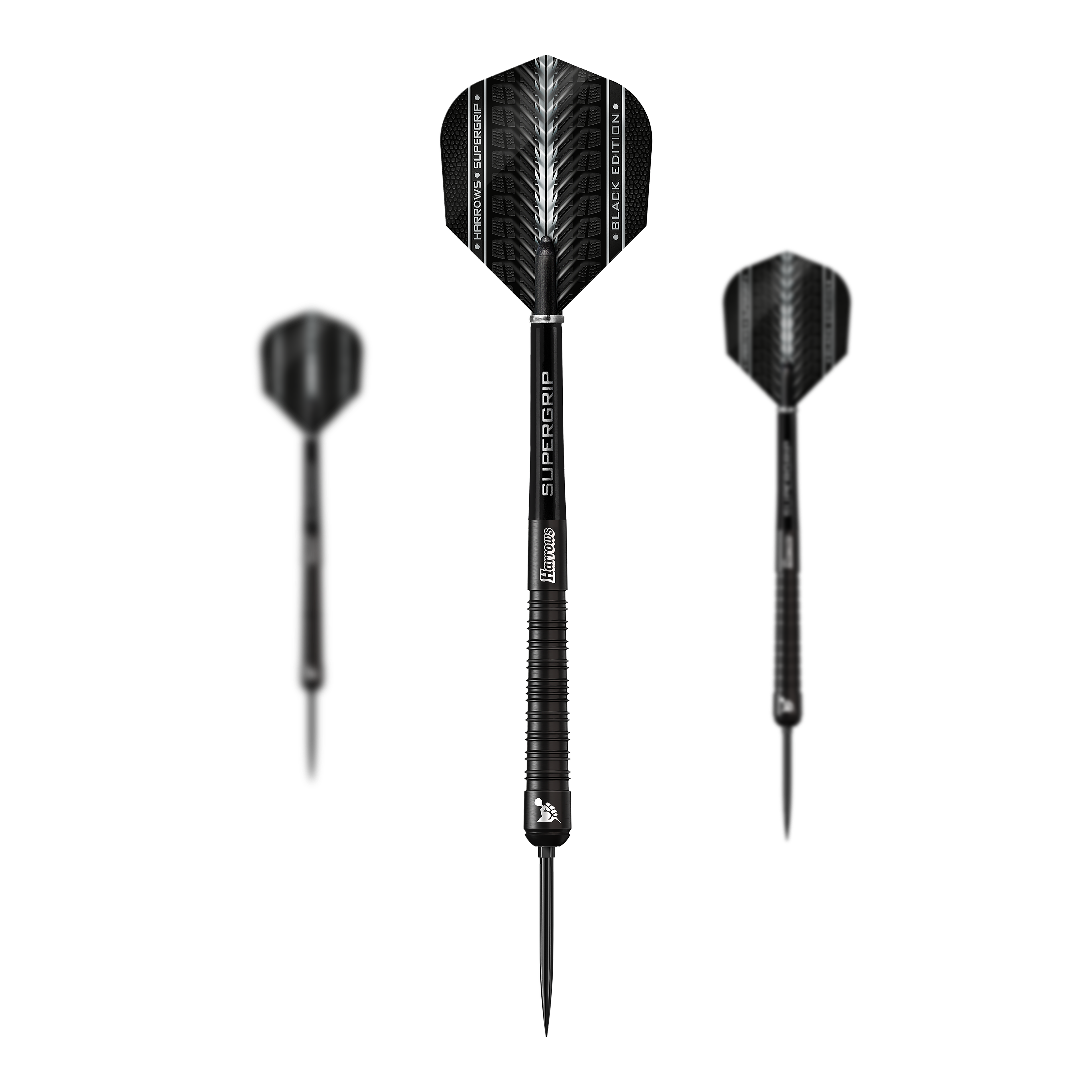 Harrows Supergrip 90 Black Edition Quick Point Steeldarts Harrows Supergrip 90 Black Edition Quick Point Steeldarts