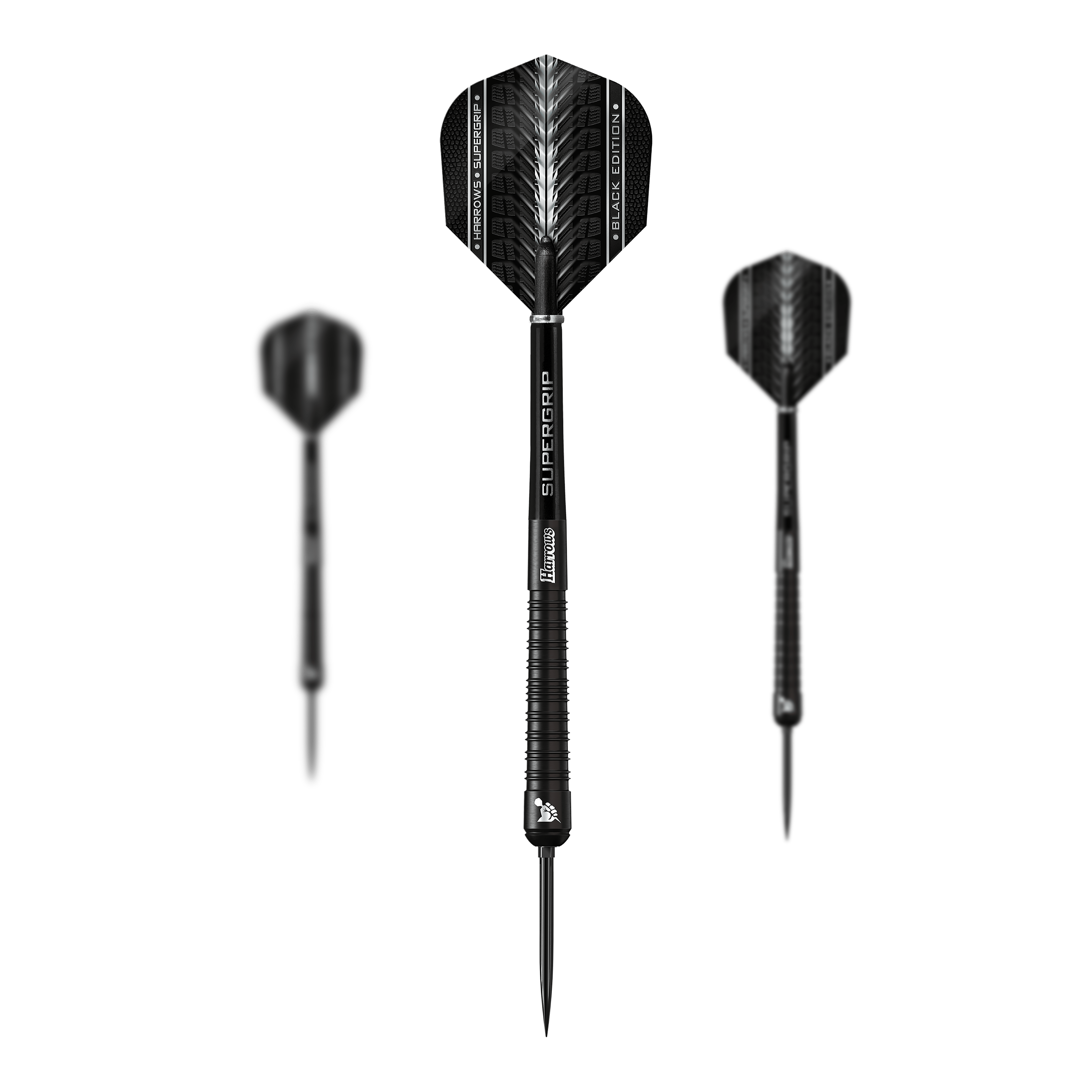 Harrows Supergrip 90 Black Edition Quick Point Steeldarts Harrows Supergrip 90 Black Edition Quick Point Steeldarts