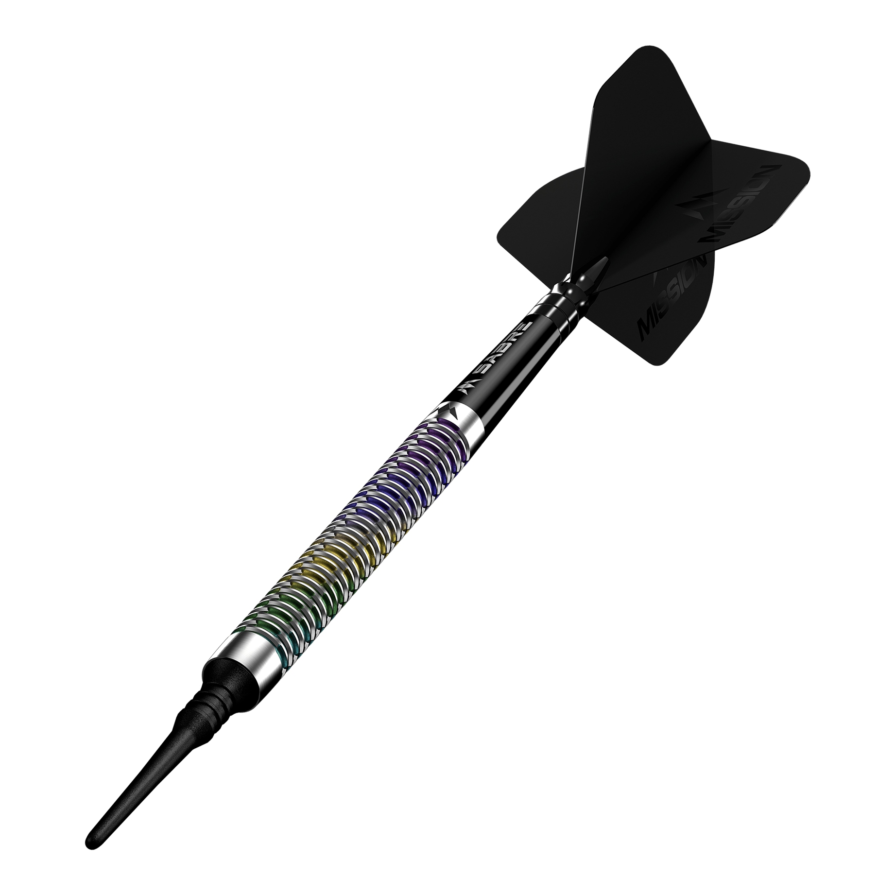 Mission Kaleidos Softdarts - 19g Abgebildet ist das Produkt Mission Kaleidos Softdarts - 19g. Dies sind spezielle Softdarts für das Dartspiel.