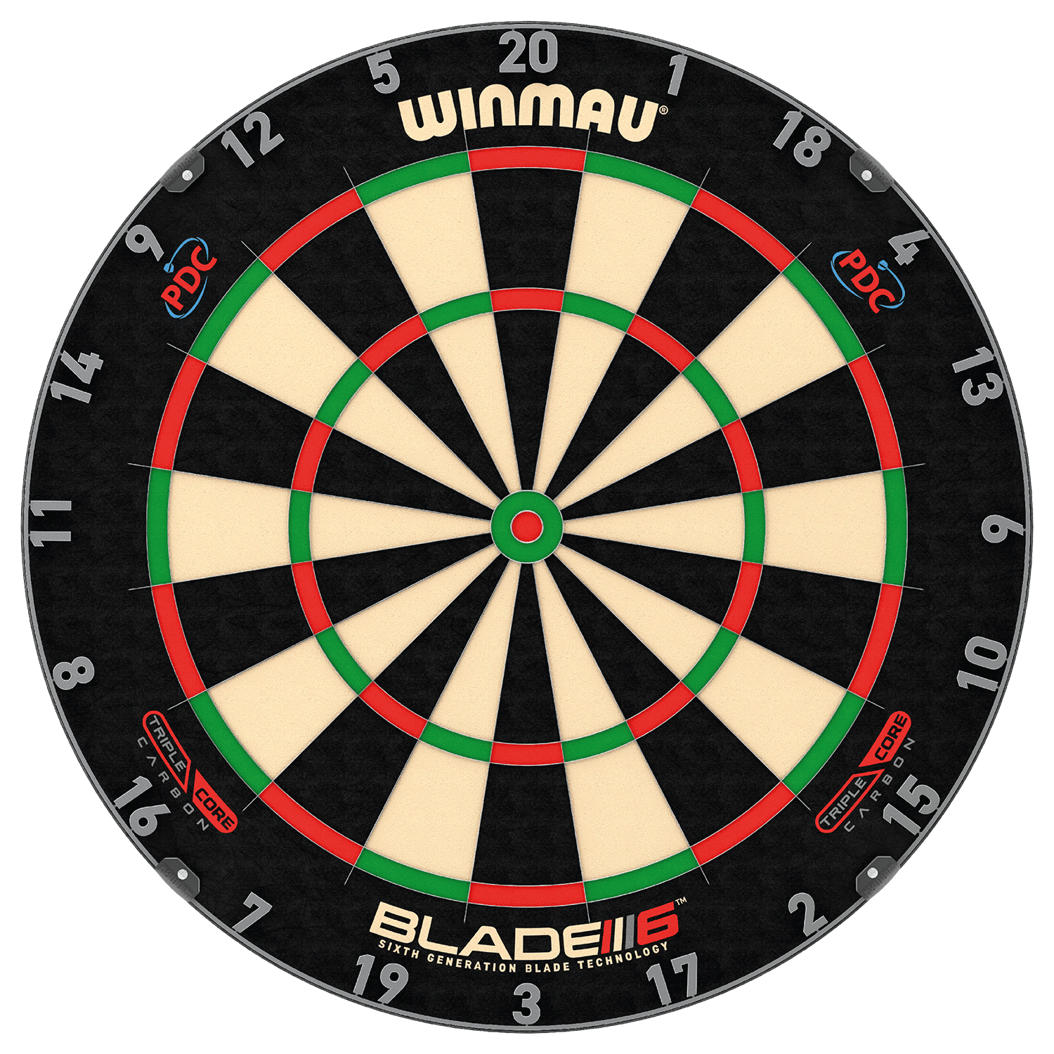 Winmau Blade 6 Triple Core Carbon PDC Dartboard