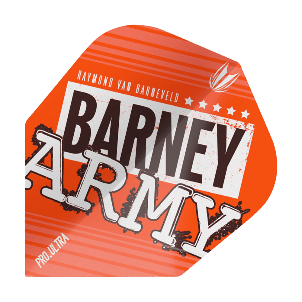 Target ProUltra Barney Army Orange Ten-X Flights Target ProUltra Barney Army Orange Ten-X Flights