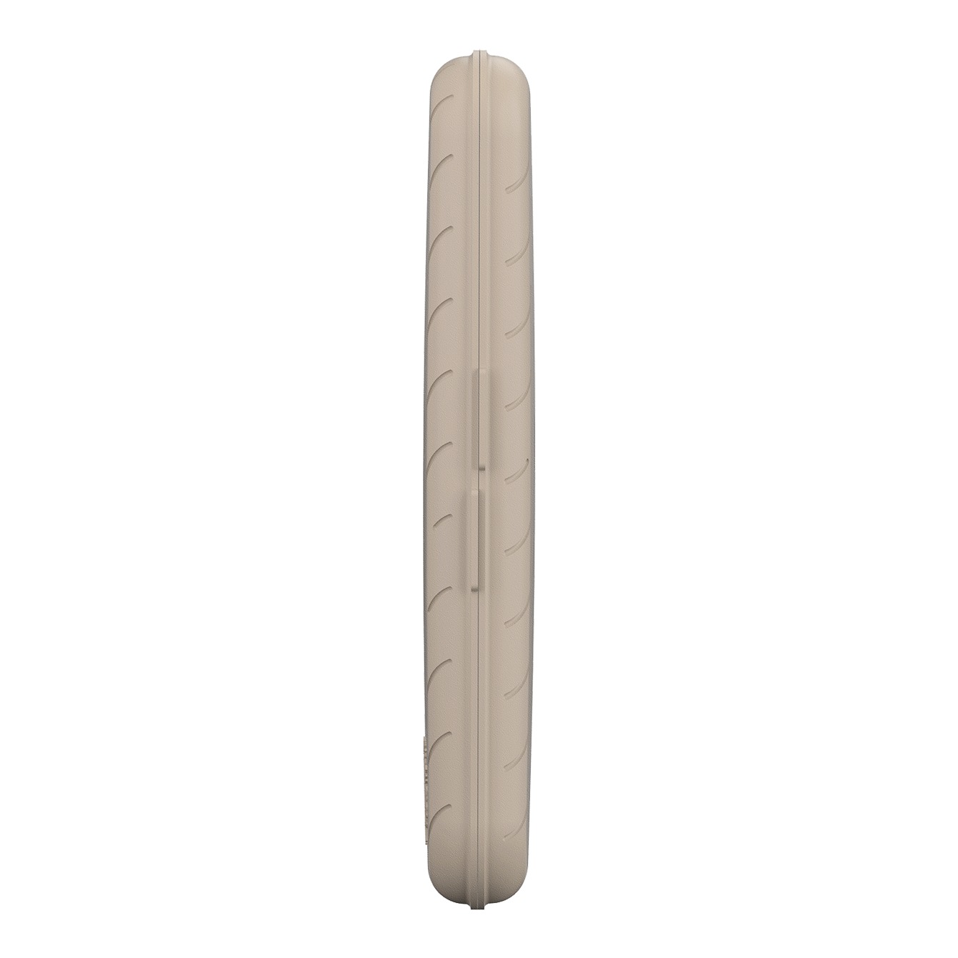 Harrows Slimcase Darttasche Das Bild zeigt eine schlanke, steingraue Darttasche von der Seite. Die Oberfläche ist leicht strukturiert und die Tasche ist fest verschlossen.