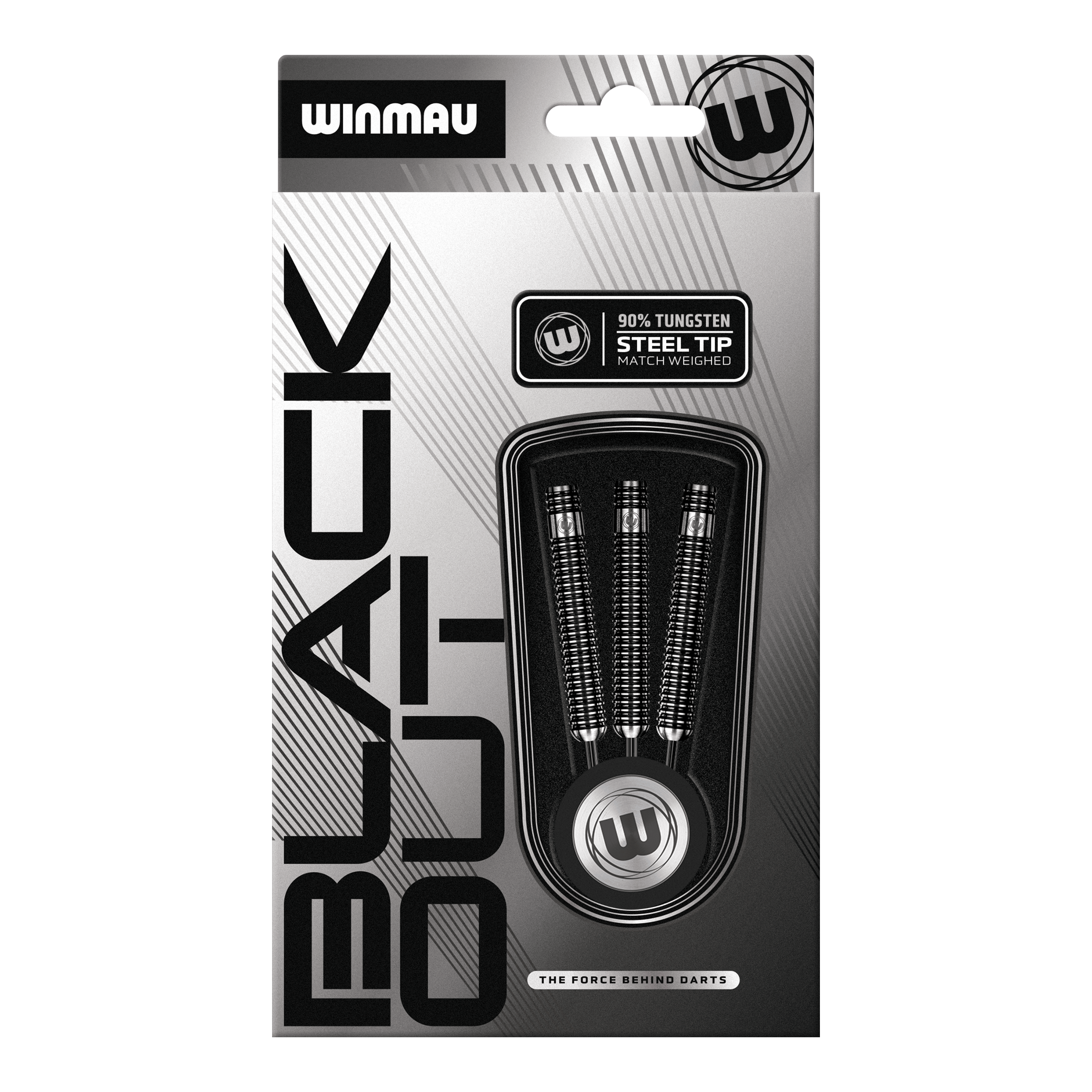 Winmau Blackout Variante 1 Steeldarts Das Bild zeigt die Winmau Blackout Variante 1 Steeldarts. Diese Steeldarts sind aus Tungsten gefertigt und für Präzision entwickelt.