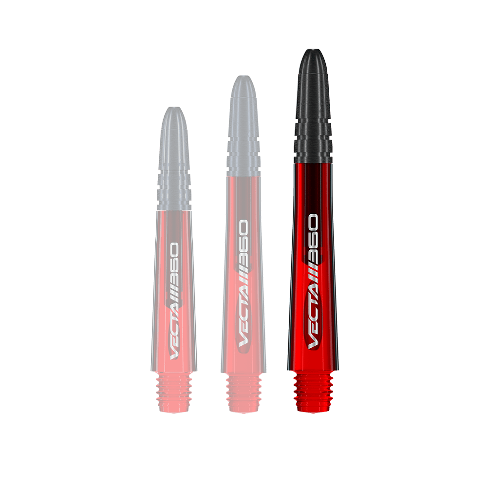 Winmau Vecta Blade 360 Shafts - Rot Dieses Bild zeigt einen roten Dart-Schaft mit dem Namen 7025-219_Winmau_Vecta_Blade360_Shafts_Rot_40mm_1. Das Produkt ist 40 mm lang und hat ein schlichtes Design.