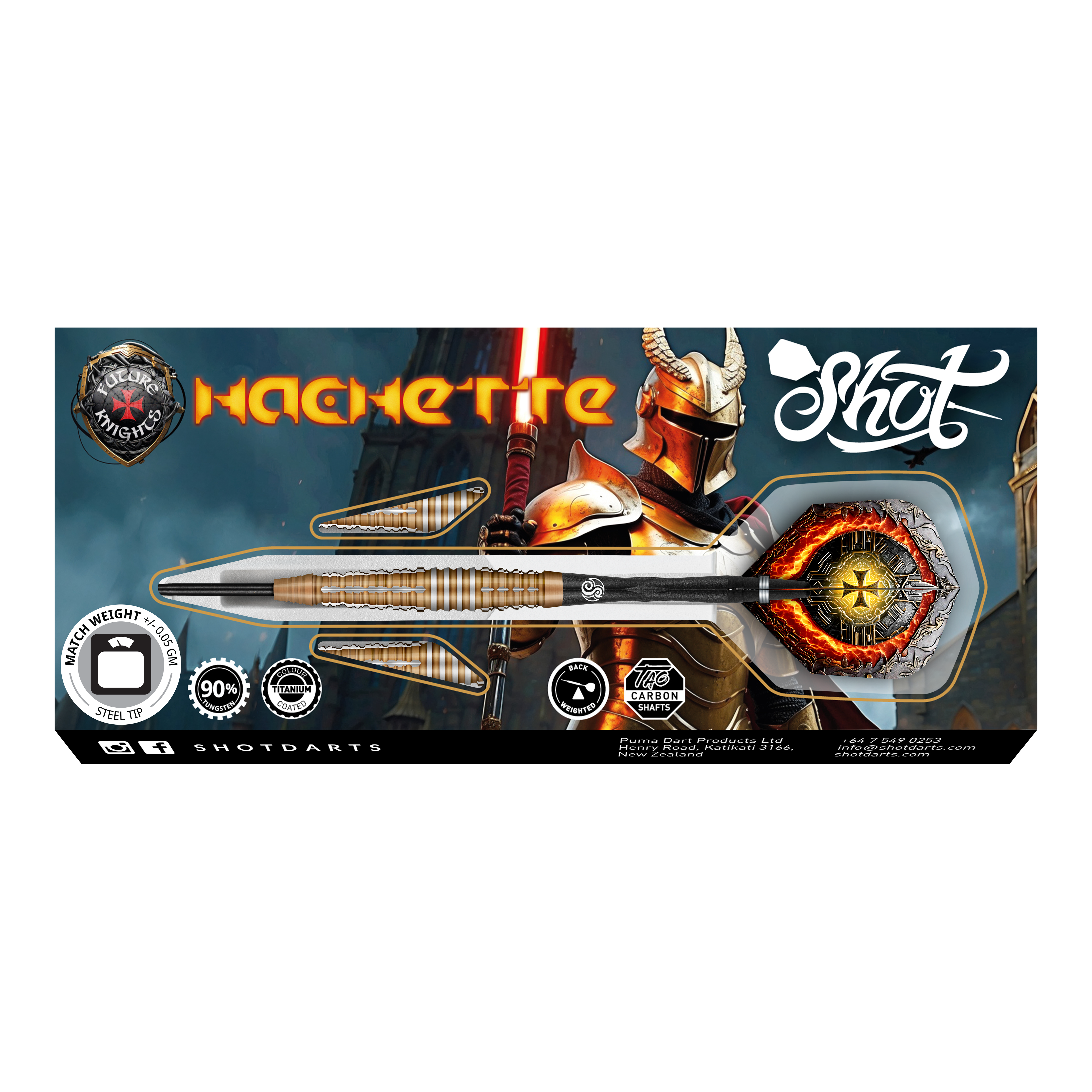 Shot Future Knights Hachette Steeldarts