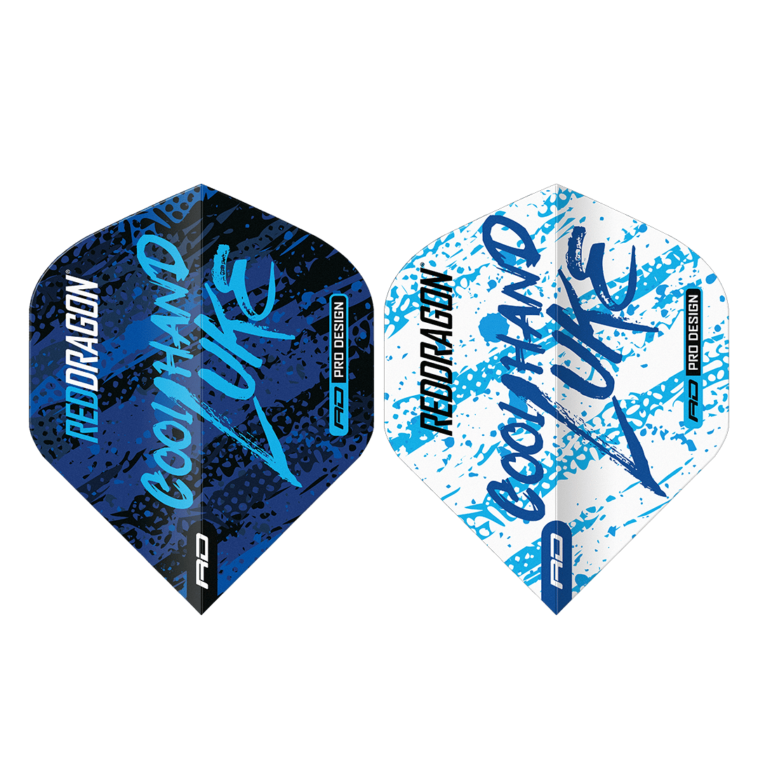 Red Dragon Luke Humphries WC Blue & White Yin Yang Flights