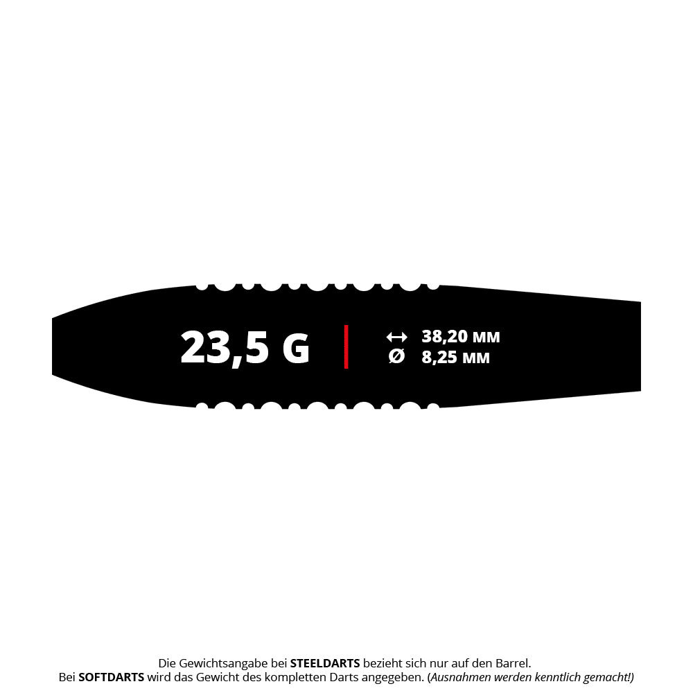 Mission Arkitekt Bronze Silika PVD Steeldarts - 23,5g sind auf diesem Bild zu sehen. Die Darts haben eine bronzefarbene Oberfläche und ein elegantes Aussehen.