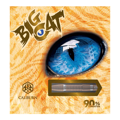 Caliburn Big Cats Lion Steeldarts Das Bild zeigt einen Steeldart aus der Serie Caliburn Big Cats Lion. Der Dart ist detailliert und deutlich dargestellt.