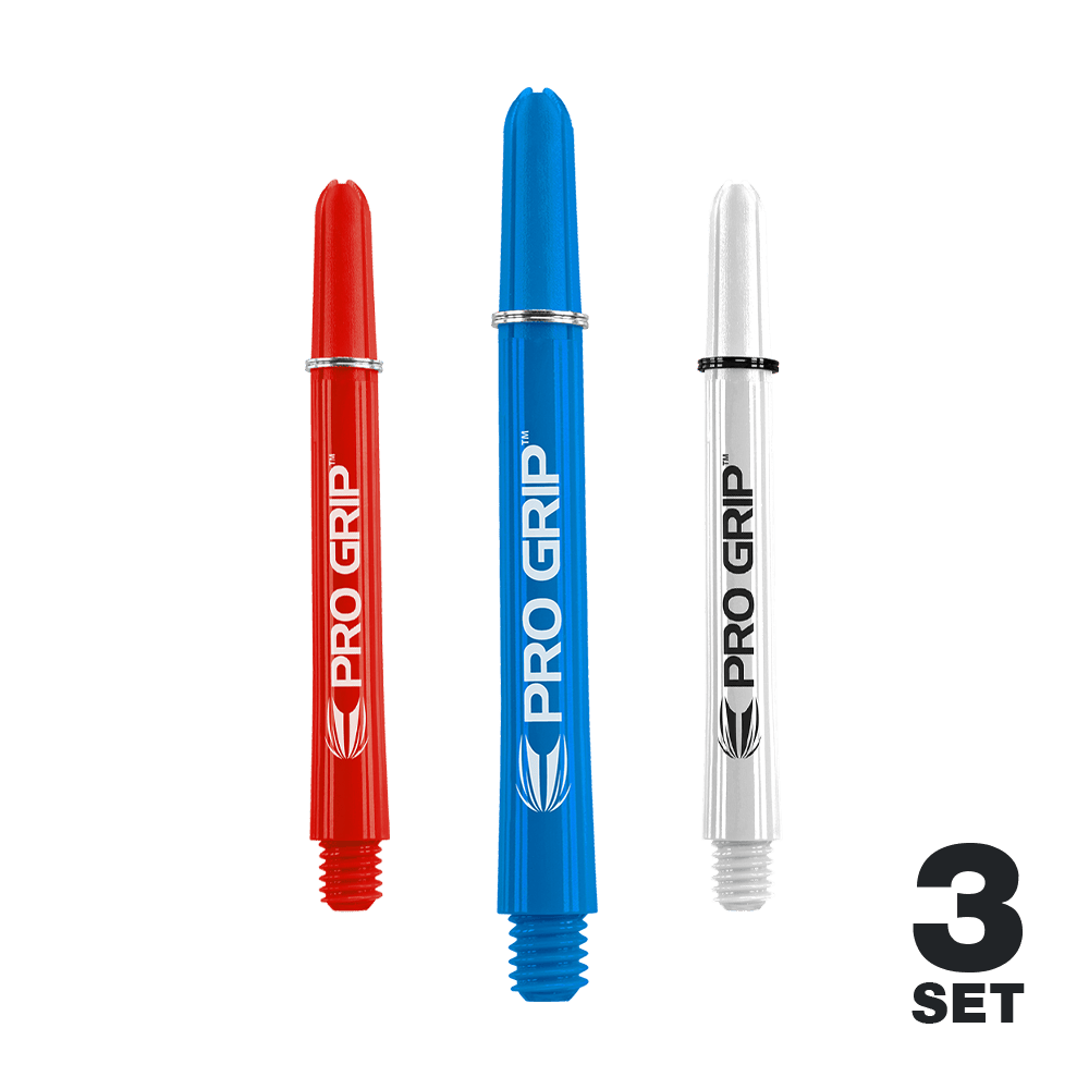 Target Pro Grip Shafts - 3 Sets - Rot Blau Weiß