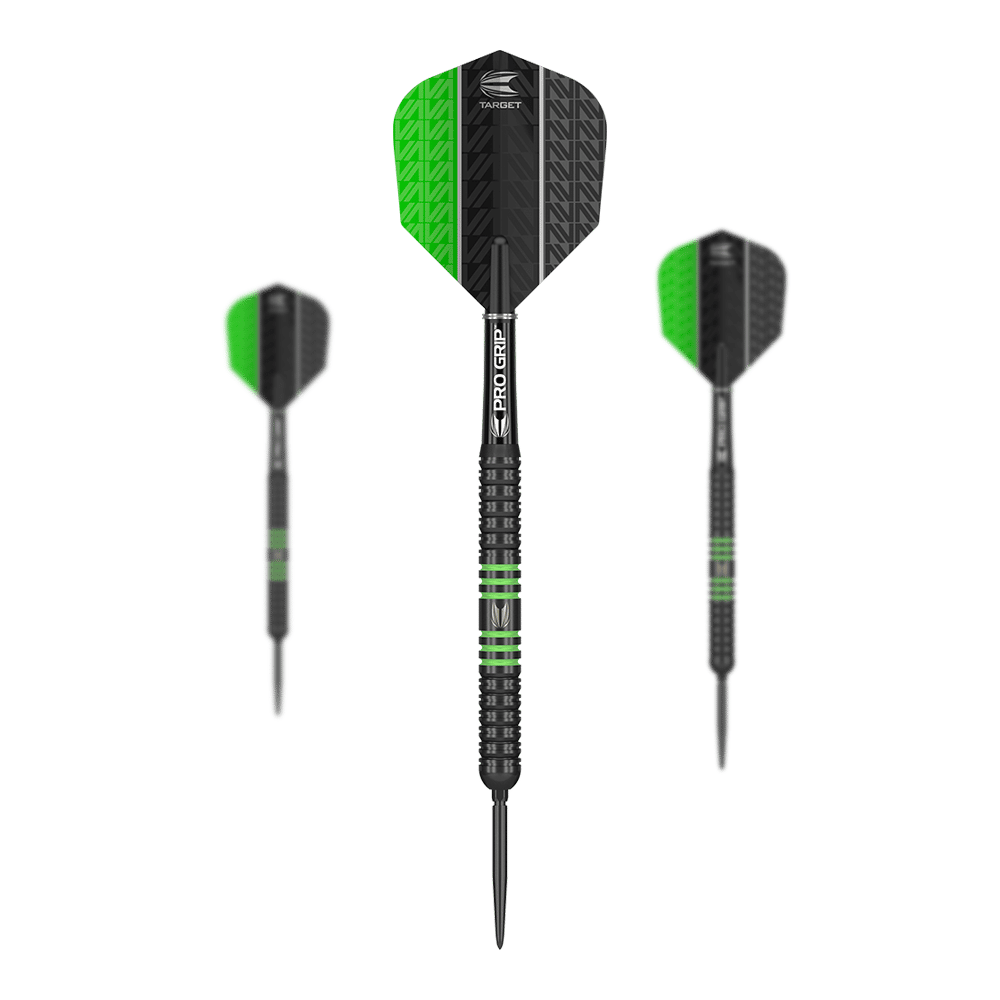 Target Vapor8 Black Green Swiss Point Steeldarts