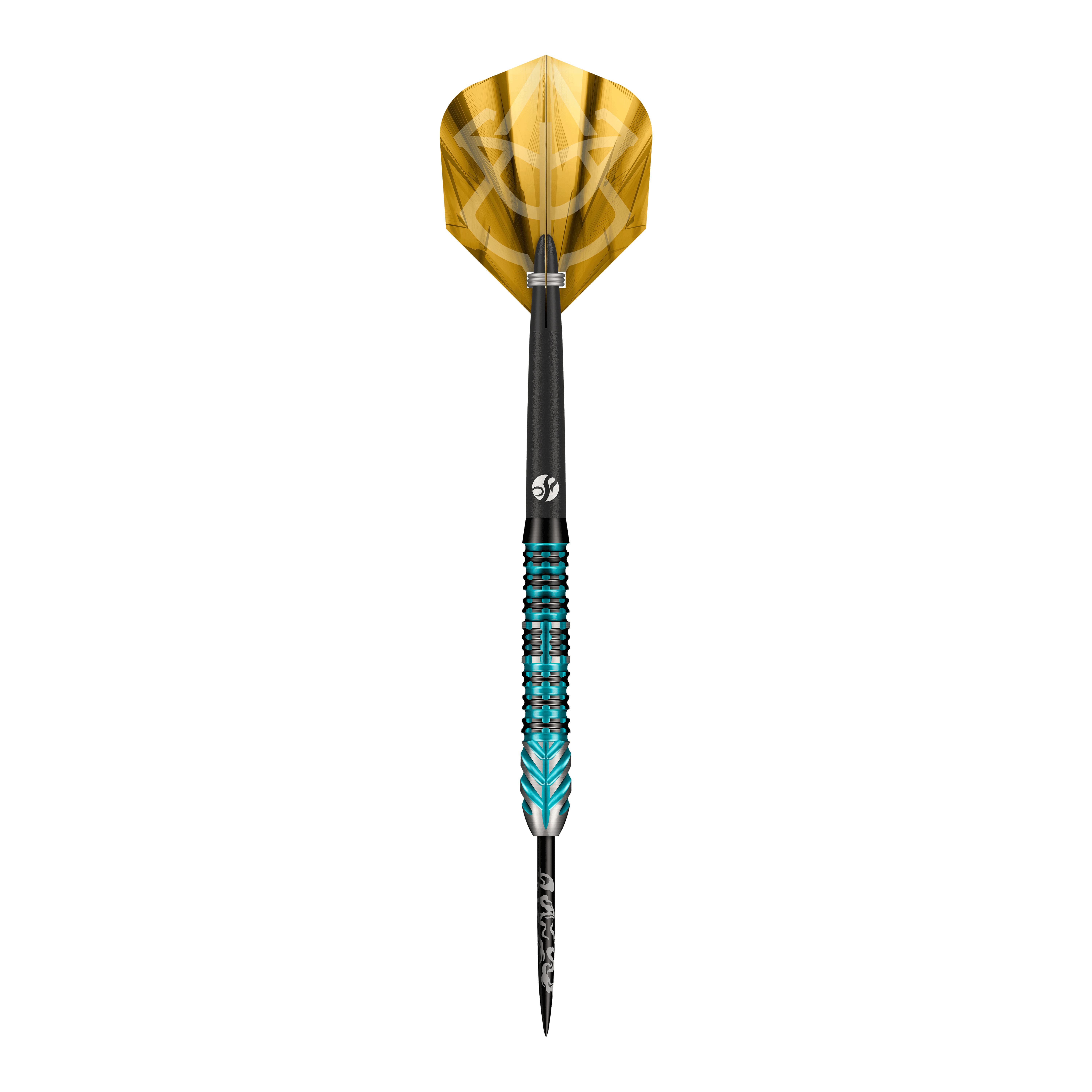 Dieses Bild zeigt die Shot Alchemy Volta Steeldarts. Die Darts sind speziell für das Steeldart-Spiel konzipiert.