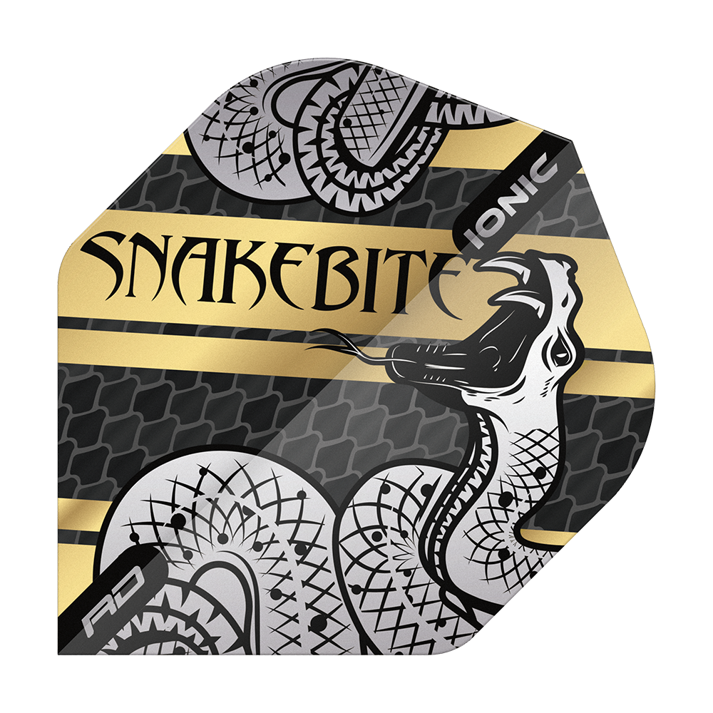 Red Dragon Hardcore Ionic Snakebite Coiled Snake Gold Standard Flights