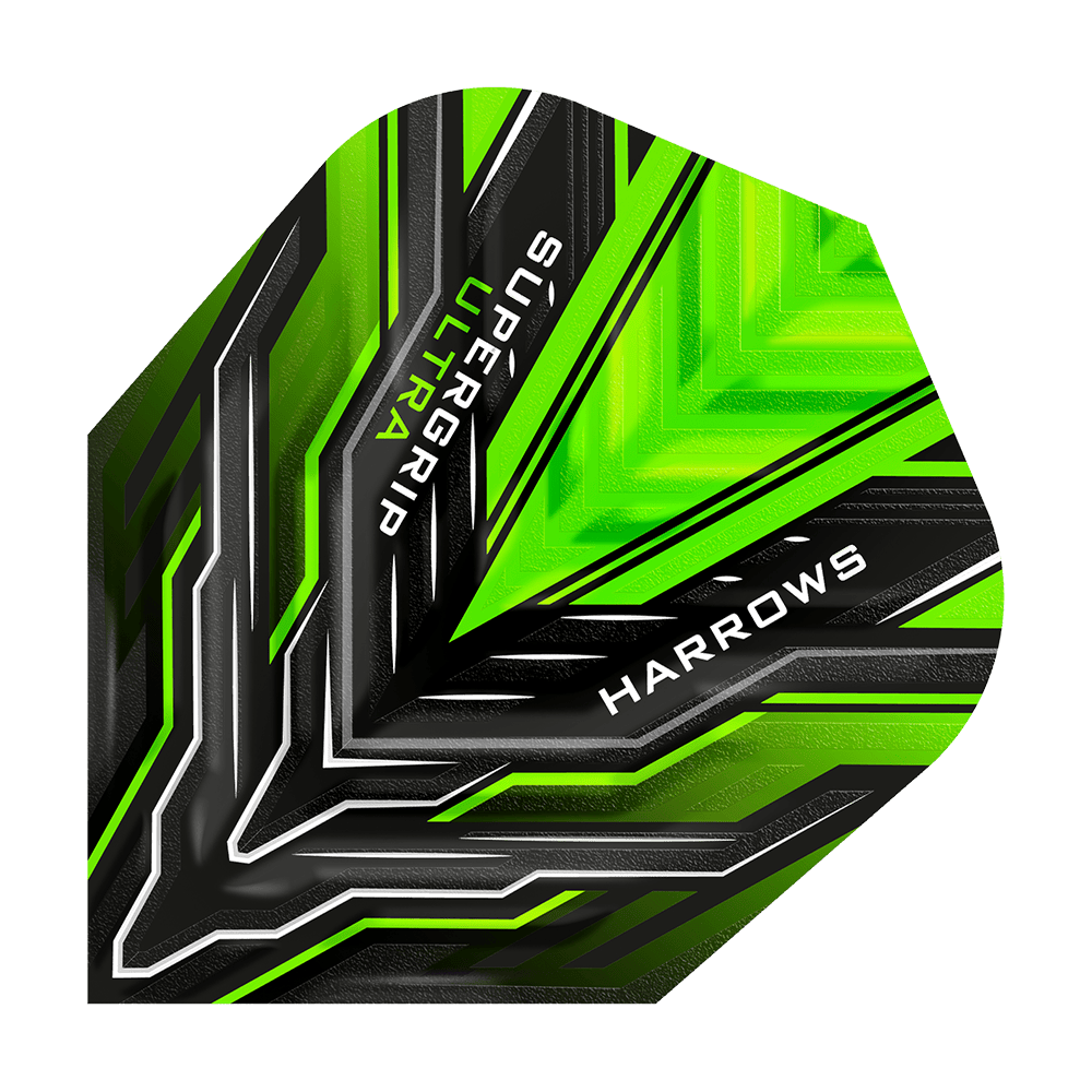 Harrows Supergrip Ultra Green Standard Flights Harrows Supergrip Ultra Green Standard Flights