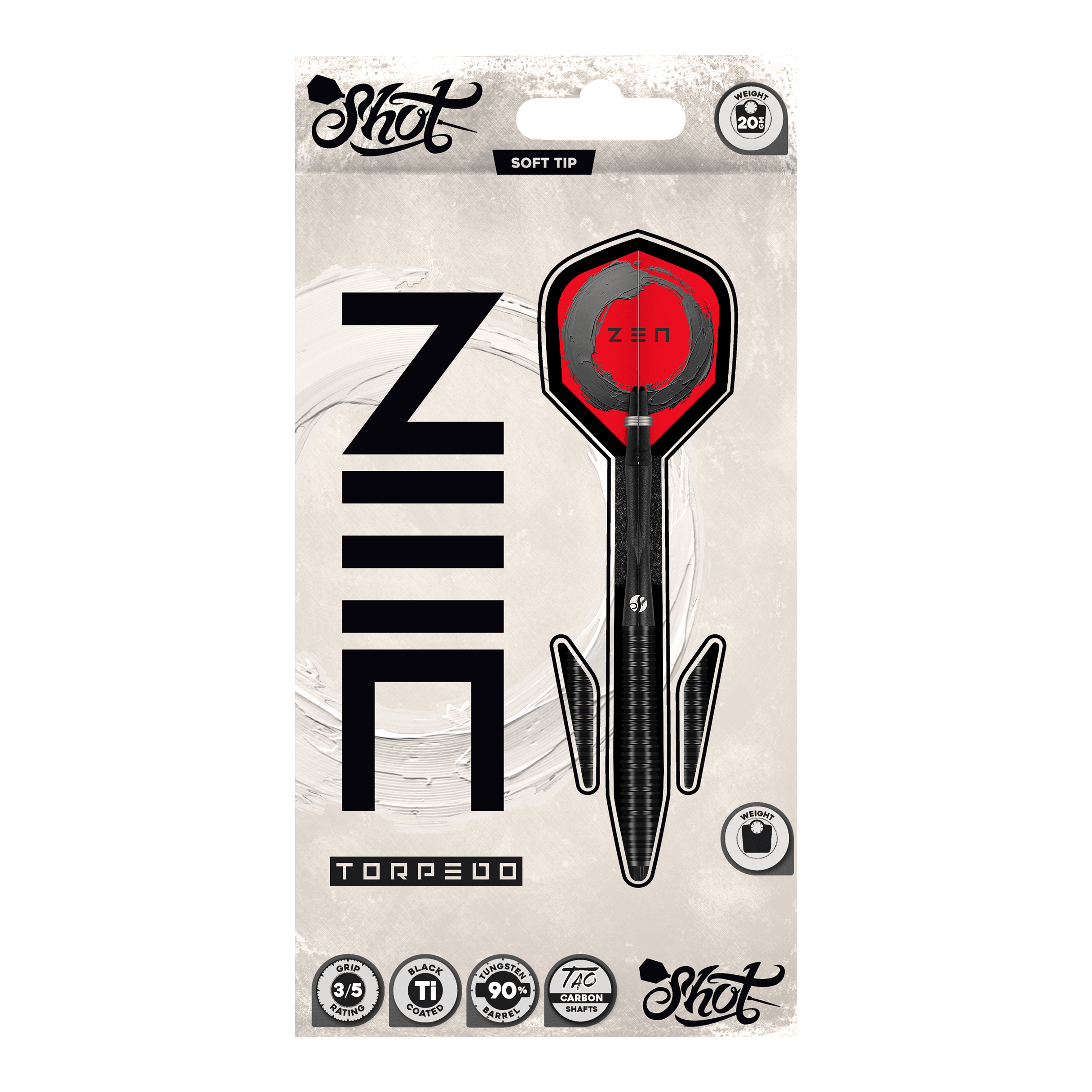 Shot ZEN Torpedo Softdarts - 20g Shot ZEN Torpedo Softdarts - 20g