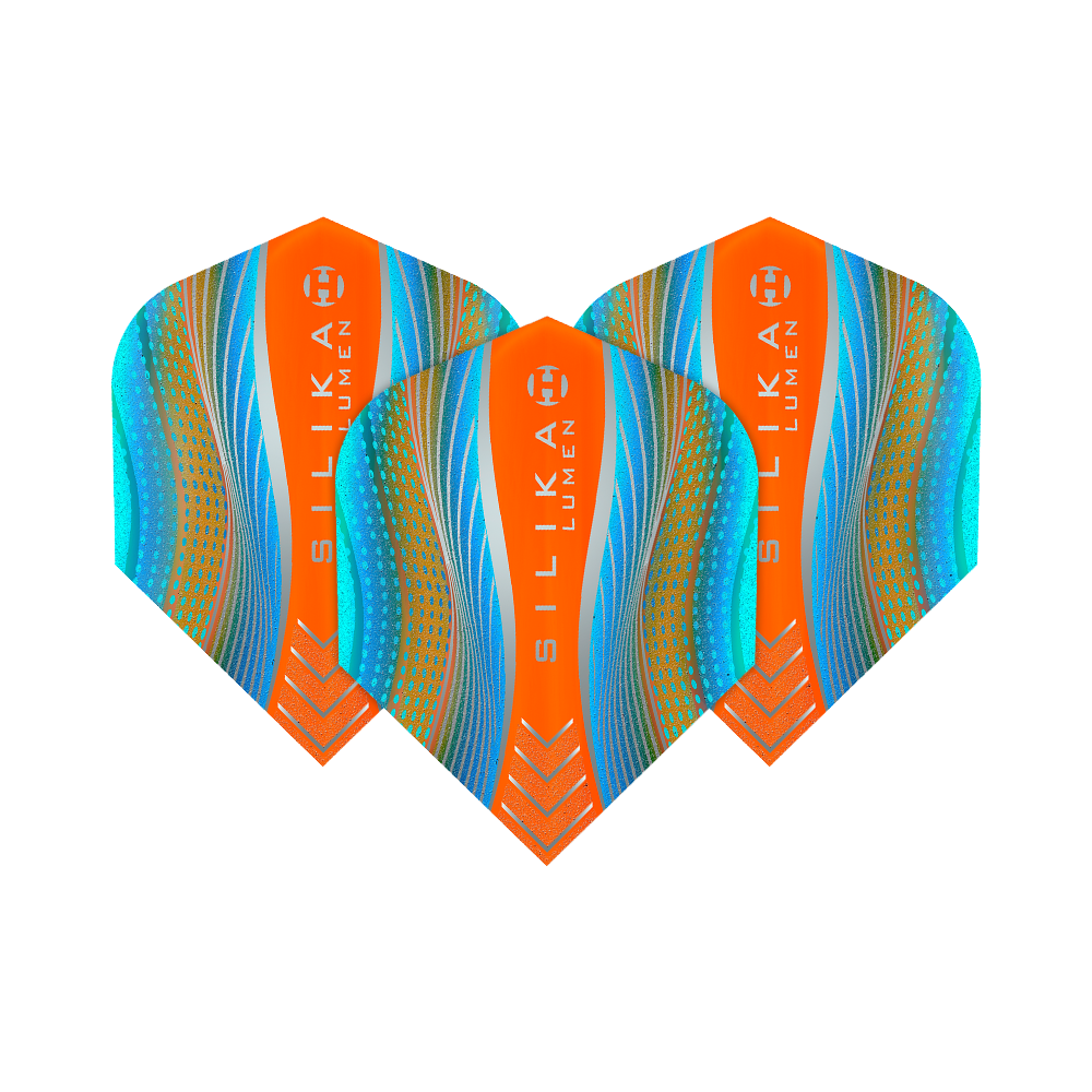 Harrows Silika Lumen Cyan Orange No6 Flights