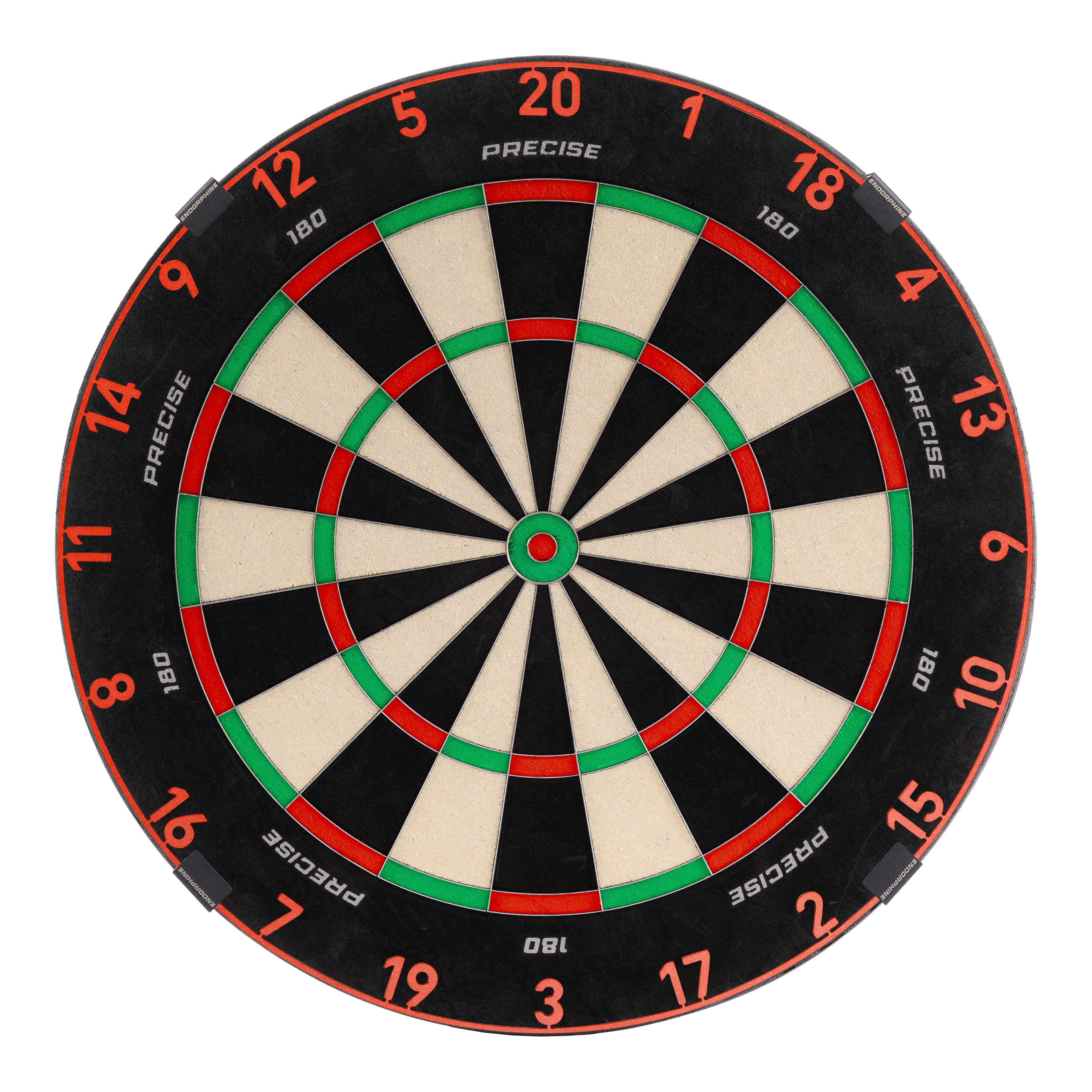 Precise 180 Endorphine Steeldartboard mit Nummernring - Inferno Red Precise 180 Endorphine Steeldartboard mit Nummernring - Inferno Red