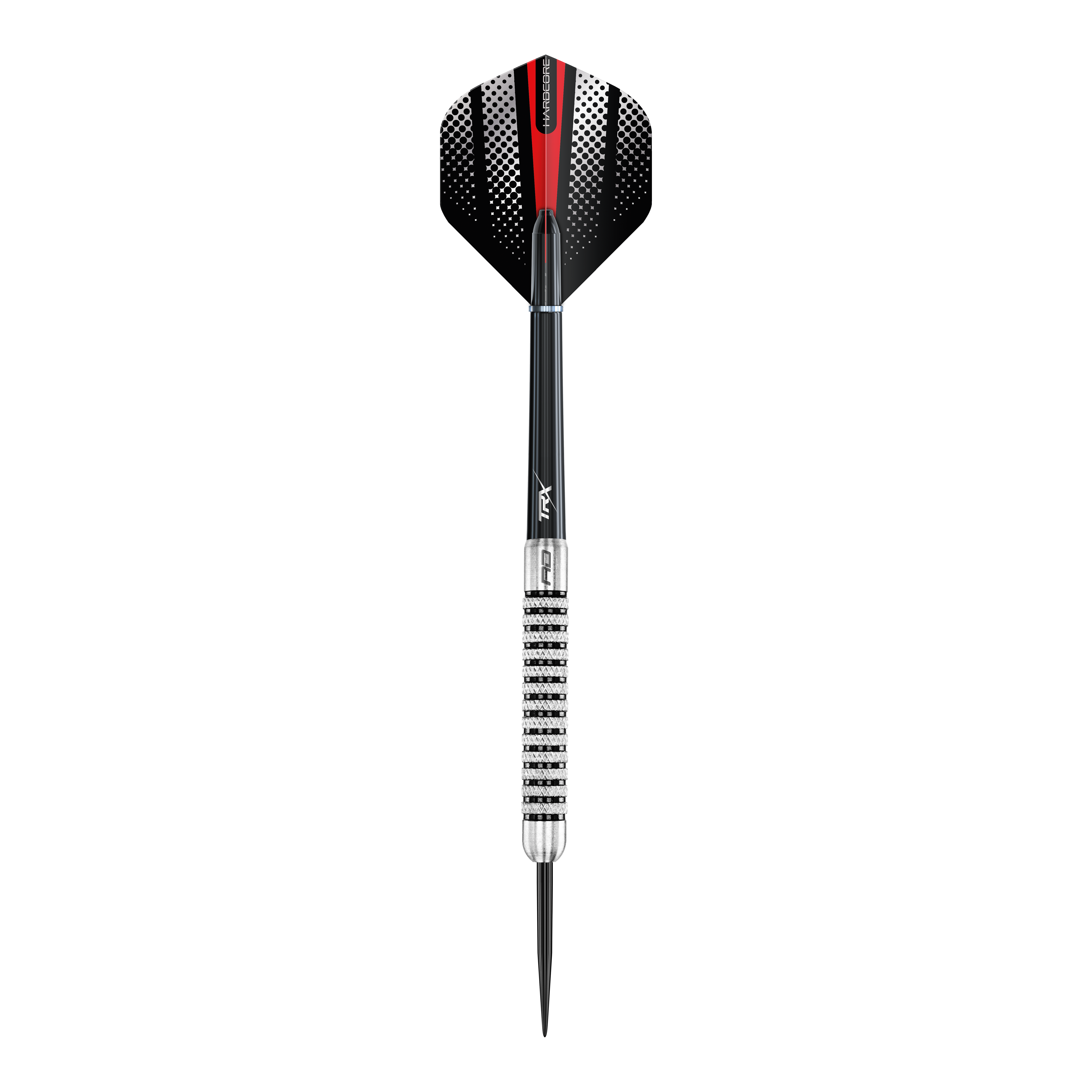 Red Dragon Flightmaster Fury 2 Steeldarts - 25g Das Bild zeigt die Red Dragon Flightmaster Fury 2 Steeldarts mit 25-Gramm-Gewicht. Die Darts verfügen über eine spezielle Grip-Oberfläche für bessere Kontrolle.