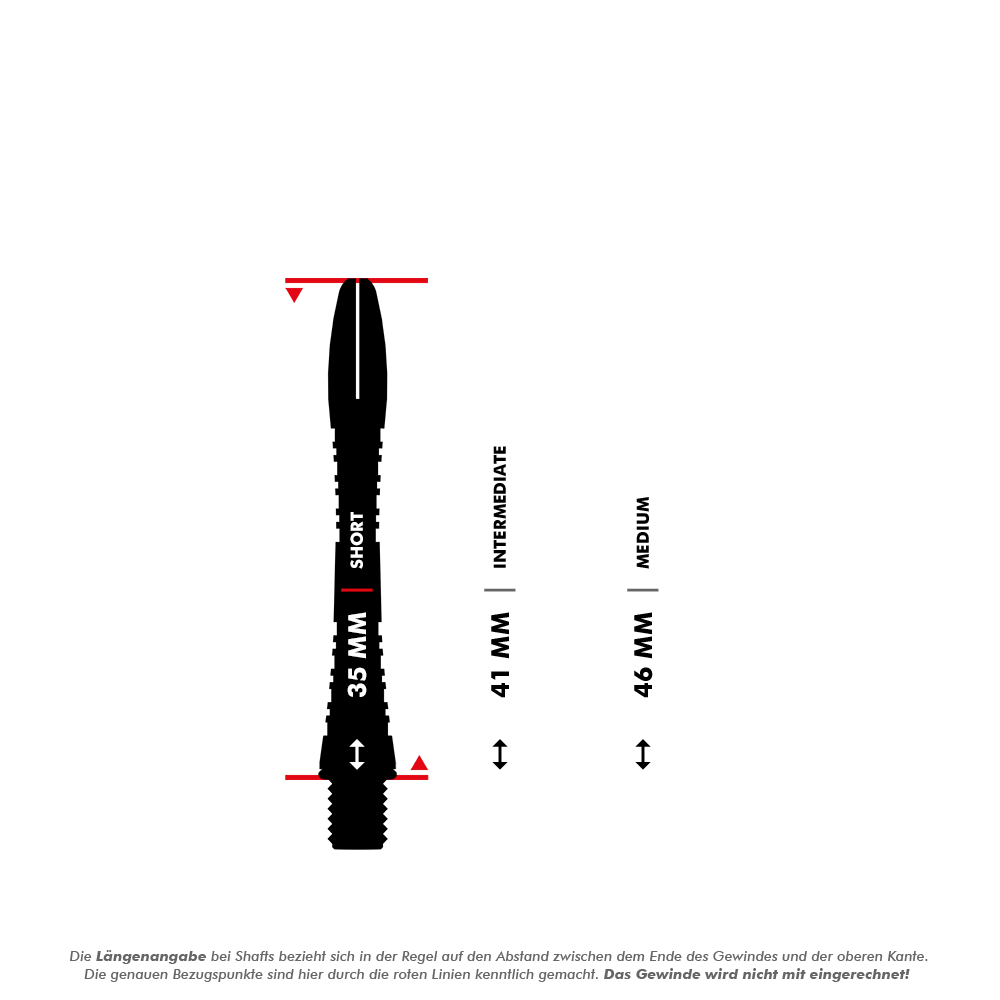 Winmau Triad Aluminium Shafts - Grün