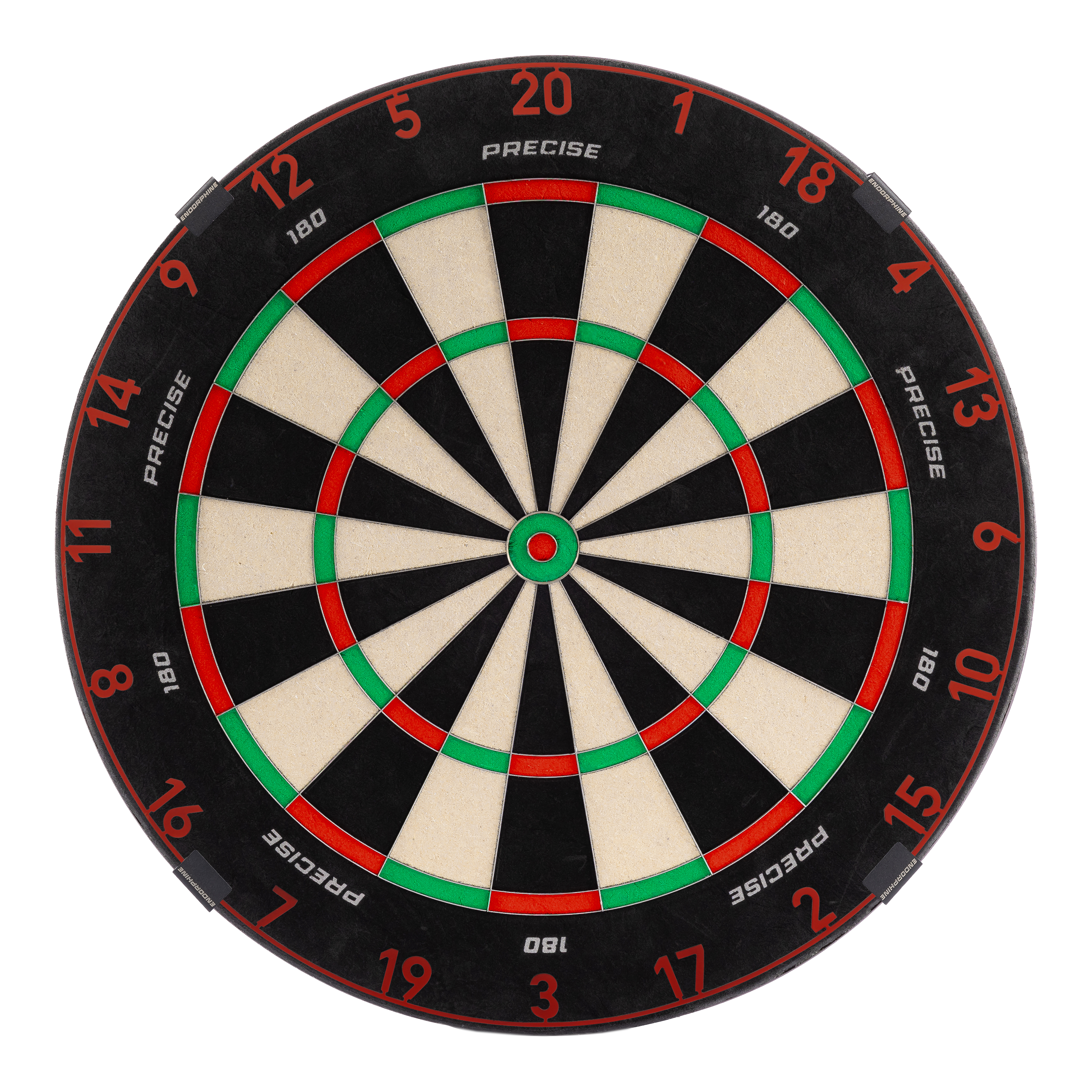 Precise 180 Endorphine Steeldartboard mit Nummernring - Faded Red Precise 180 Endorphine Steeldartboard mit Nummernring - Faded Red
