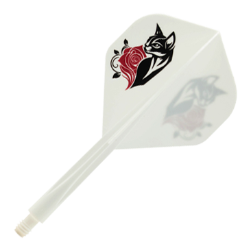 Condor AXE Black Cat White Standard Flight-Shaft-System Condor AXE Black Cat White Standard Flight-Shaft-System