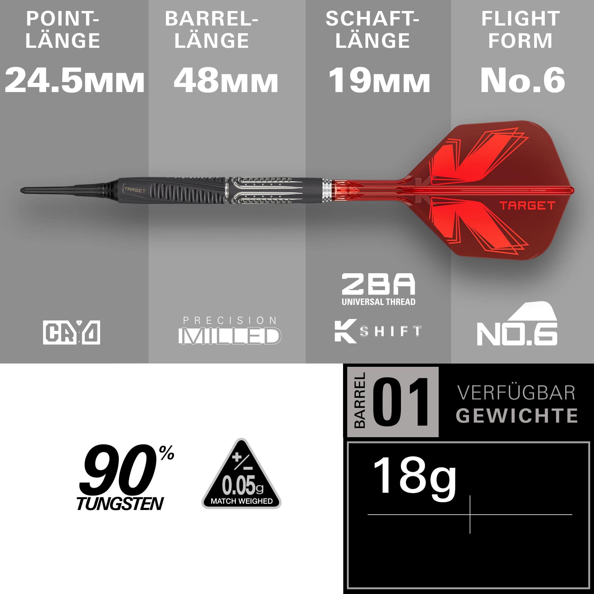 Target Shift Softdarts - 18g Target Shift Softdarts - 18g