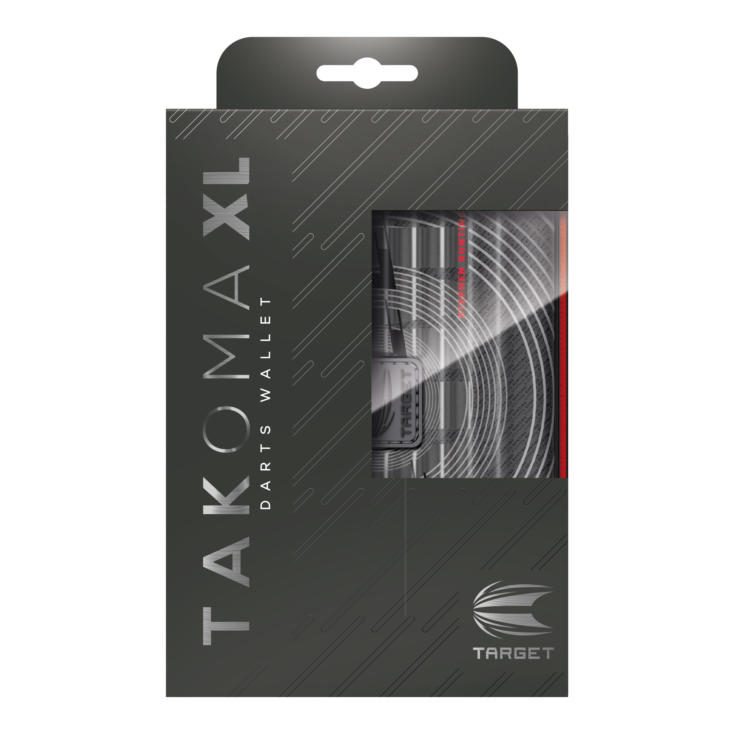 Takoma XL Ghost Series Stephen Bunting Dartcase Abgebildet ist das Takoma XL Ghost Series Stephen Bunting Dartcase. Das Dartcase ist ein spezielles Etui zur sicheren Aufbewahrung von Dartpfeilen.