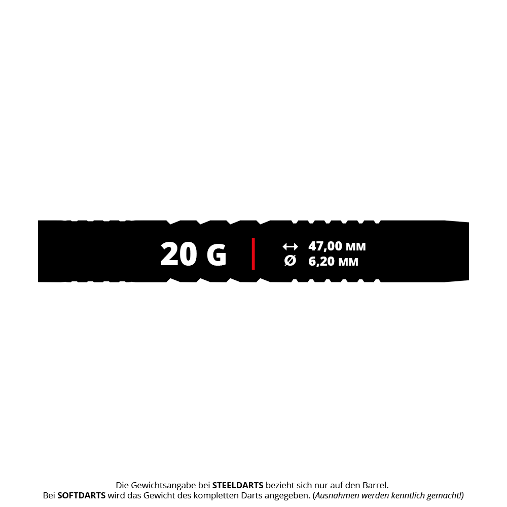 Das Bild zeigt Bulls NL Stefan Bellmont 90 Softdarts mit 20 Gramm. Diese Softdarts sind optimal für elektronische Dartscheiben geeignet.