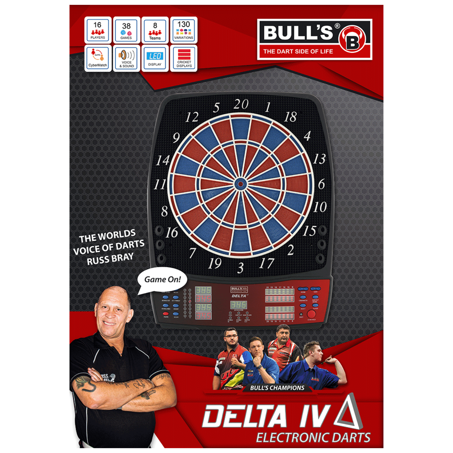 Bull‘s Delta IV Russ Bray E-Dartboard