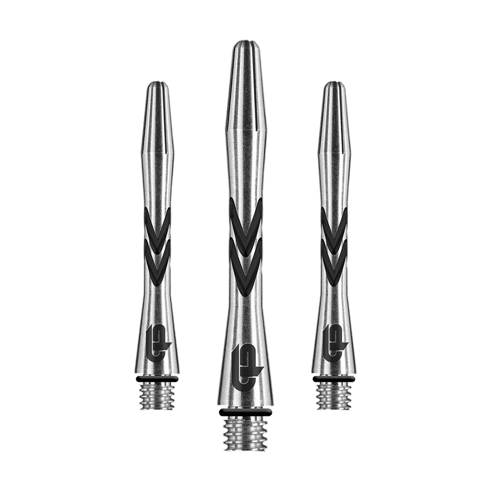 Red Dragon Gerwyn Price V-Groove Black Aluminium Shafts - 36 mm