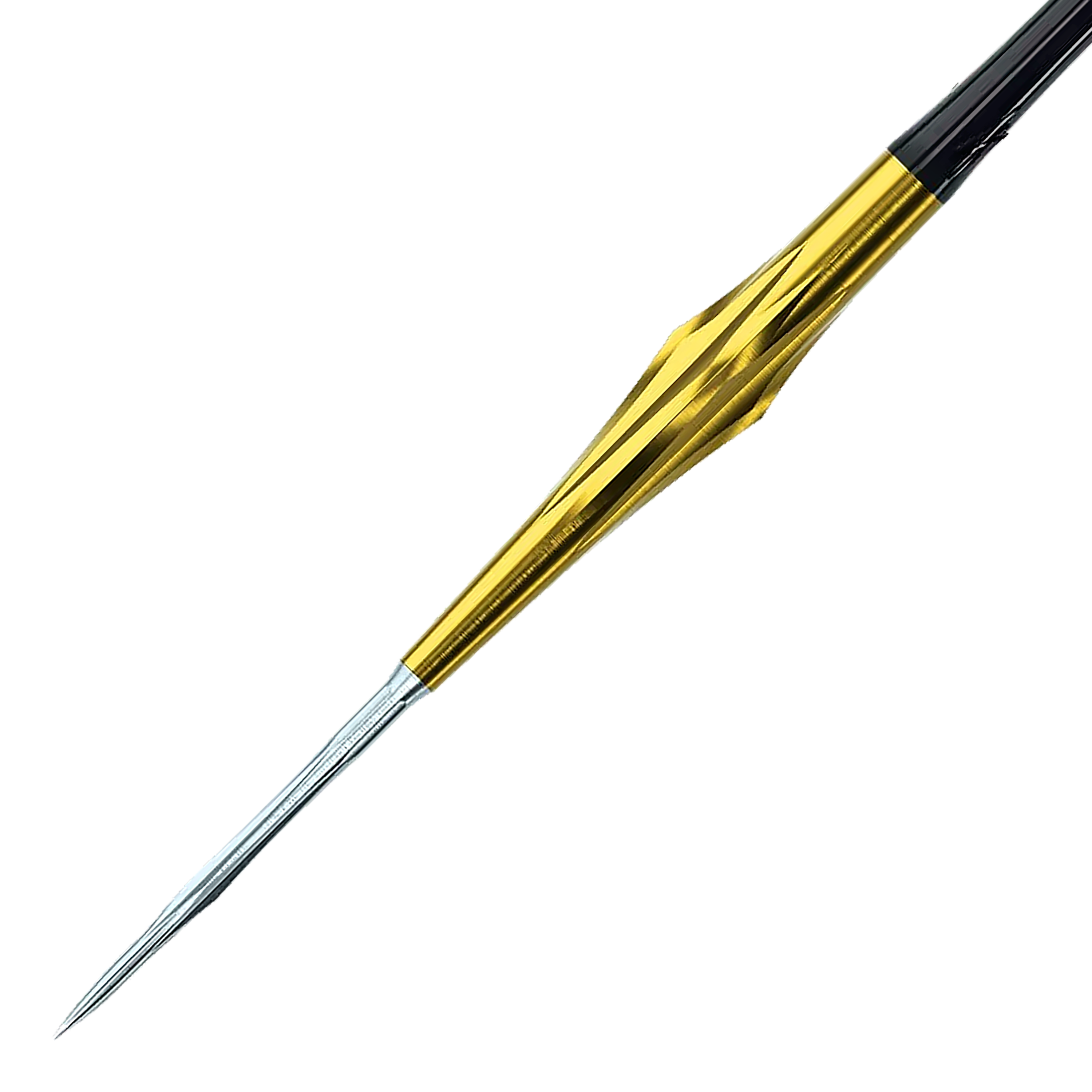 Abgebildet sind die Caliburn Starships Series Sunspear Steeldarts, 19 Gramm schwer. Diese Darts sind ideal für Präzision und Kontrolle beim Spiel.