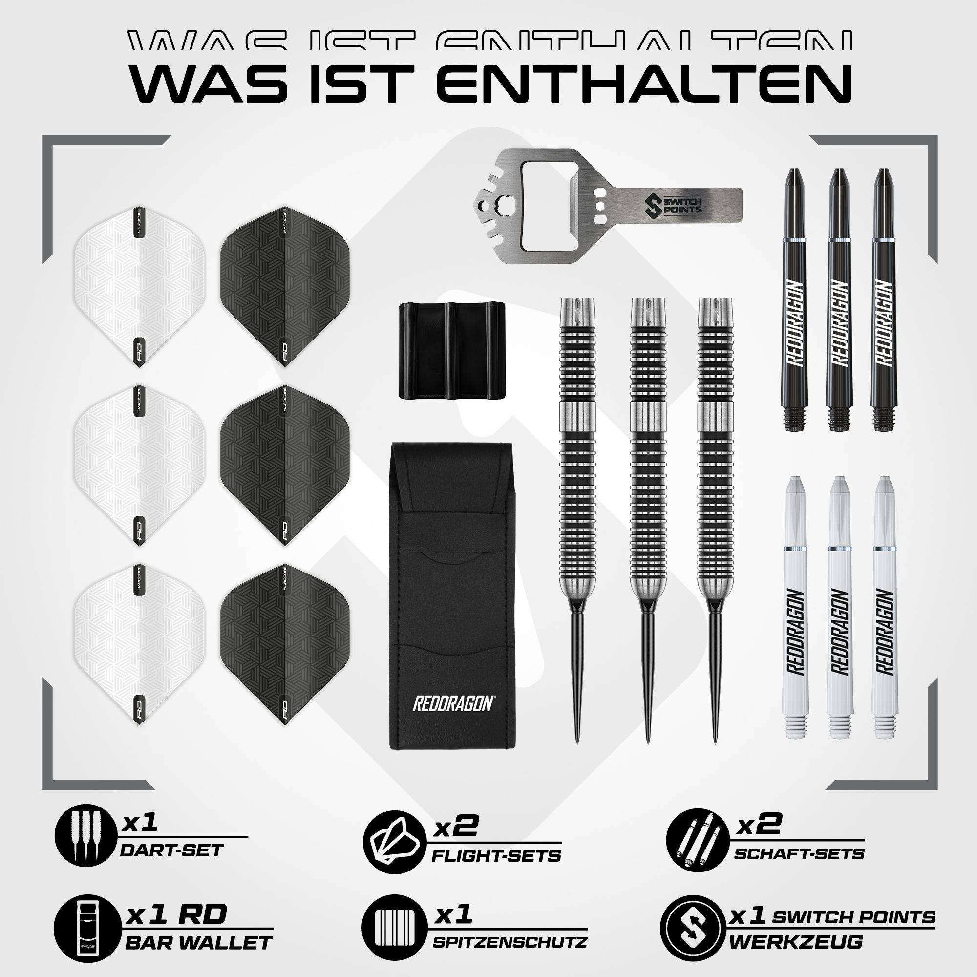 Red Dragon Pegasus Switch Point Steeldarts Hier siehst du die Red Dragon Pegasus Switch Point Steeldarts. Diese Steeldarts bieten ein präzises Wurferlebnis.