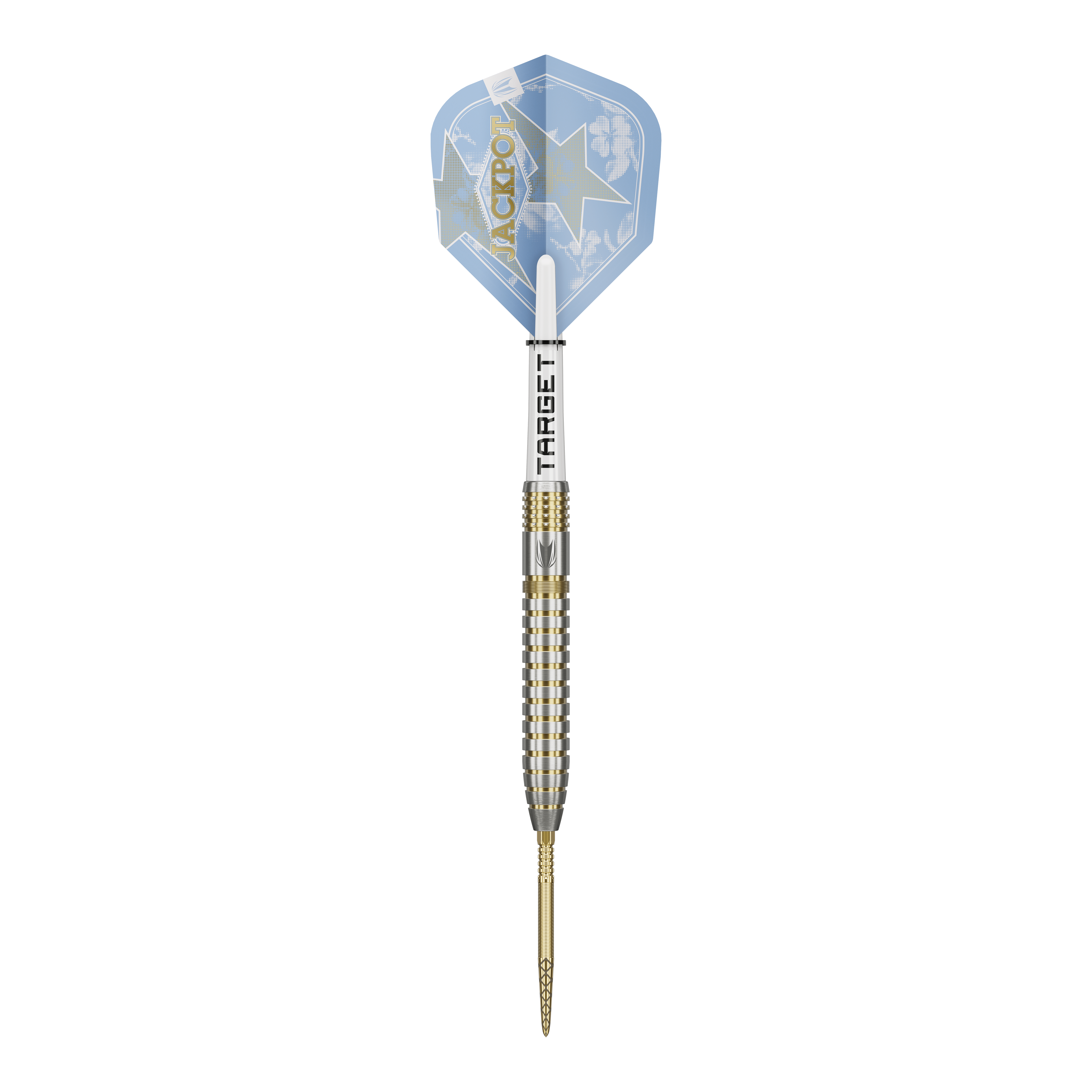 Das Produkt ist die Target Adrian Lewis Showdown Swiss Points Steeldarts. Sie werden für das professionelle Dartspiel verwendet.