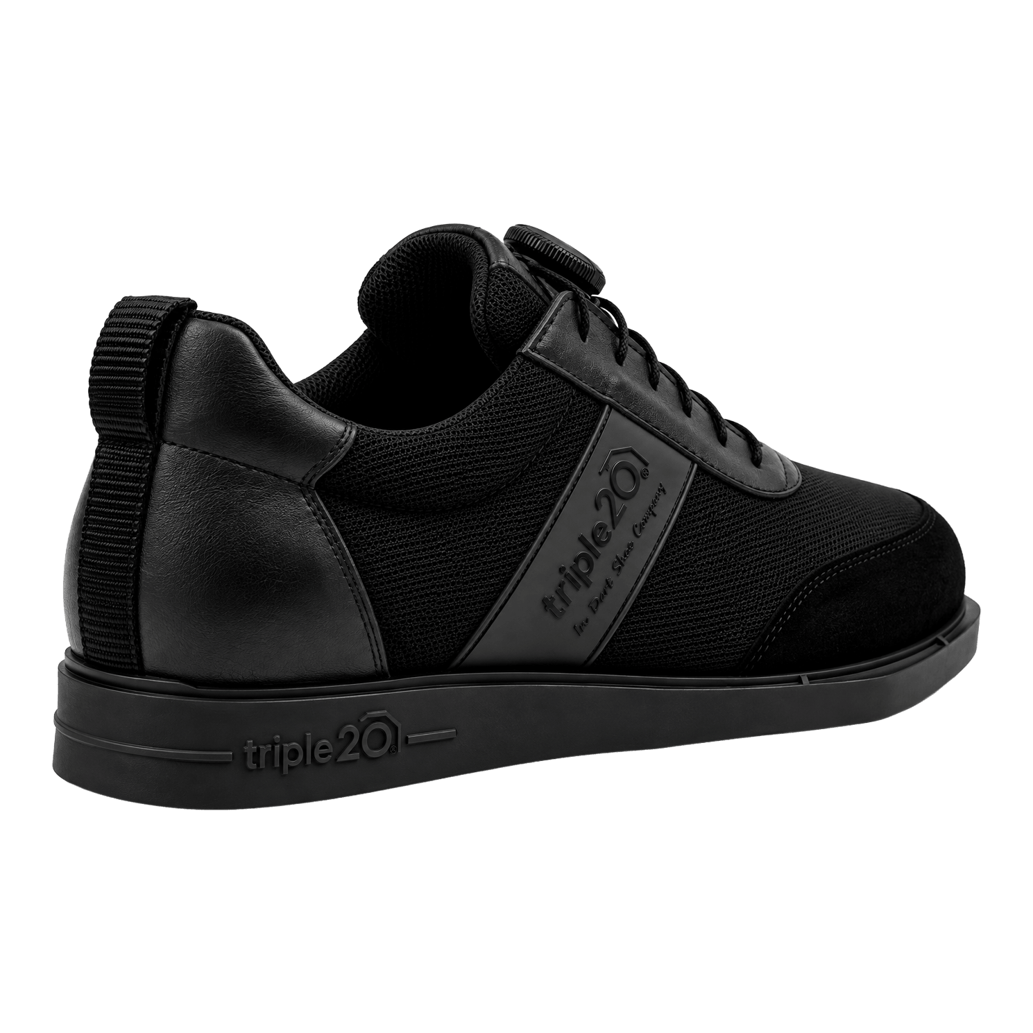 Triple20 Dartschuhe Textil mit Drehverschluss - Schwarz