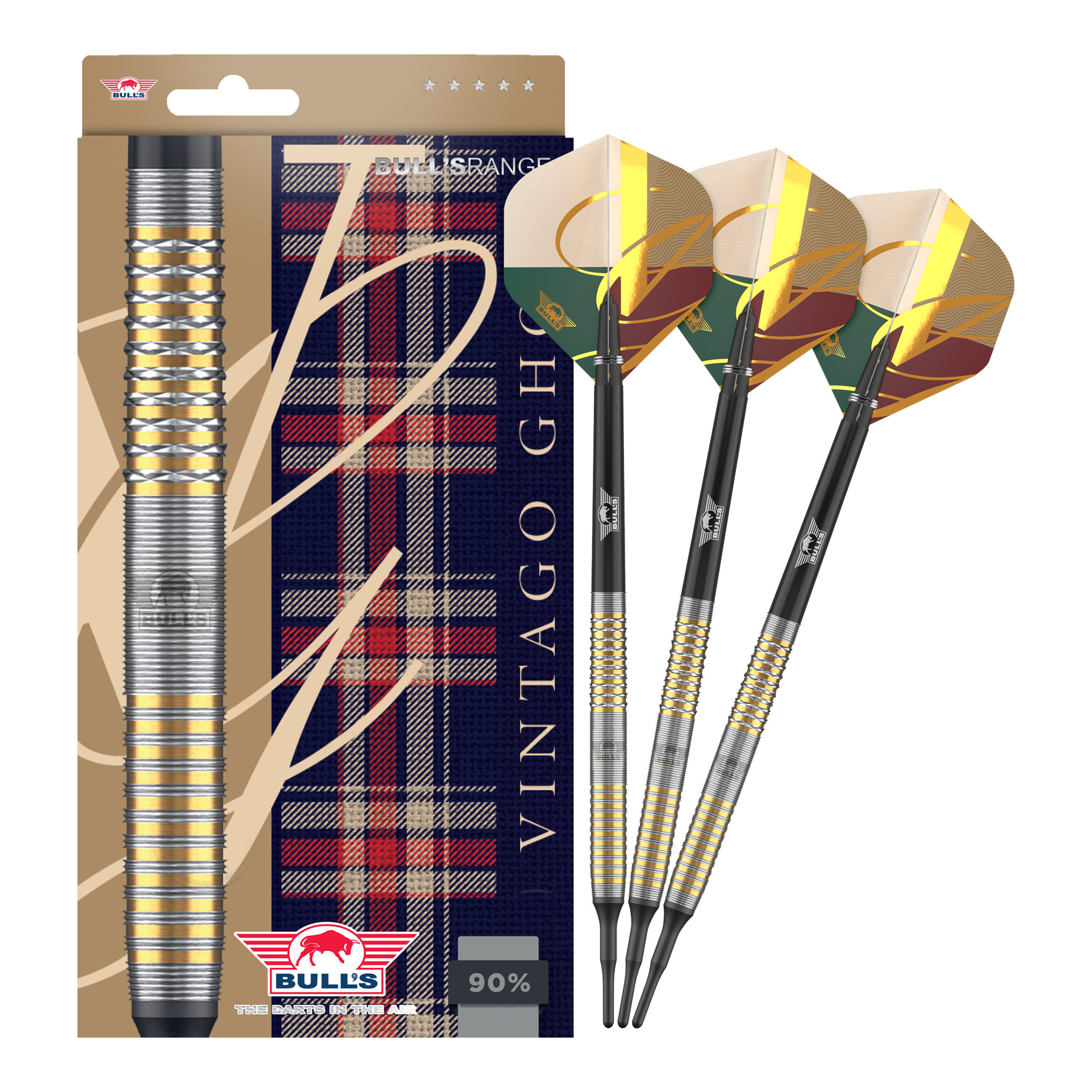 Bulls NL Vintago Ghost Softdarts - 20g Das Bild zeigt die Bulls NL Vintago Ghost Softdarts - 20g in voller Ansicht. Die Softdarts sind für Freizeit- und Profispieler geeignet.