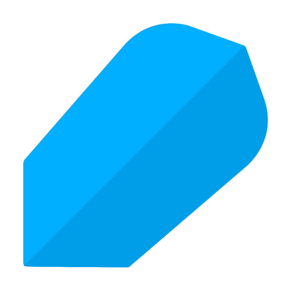 Poly-Plain Slim Flights Blau