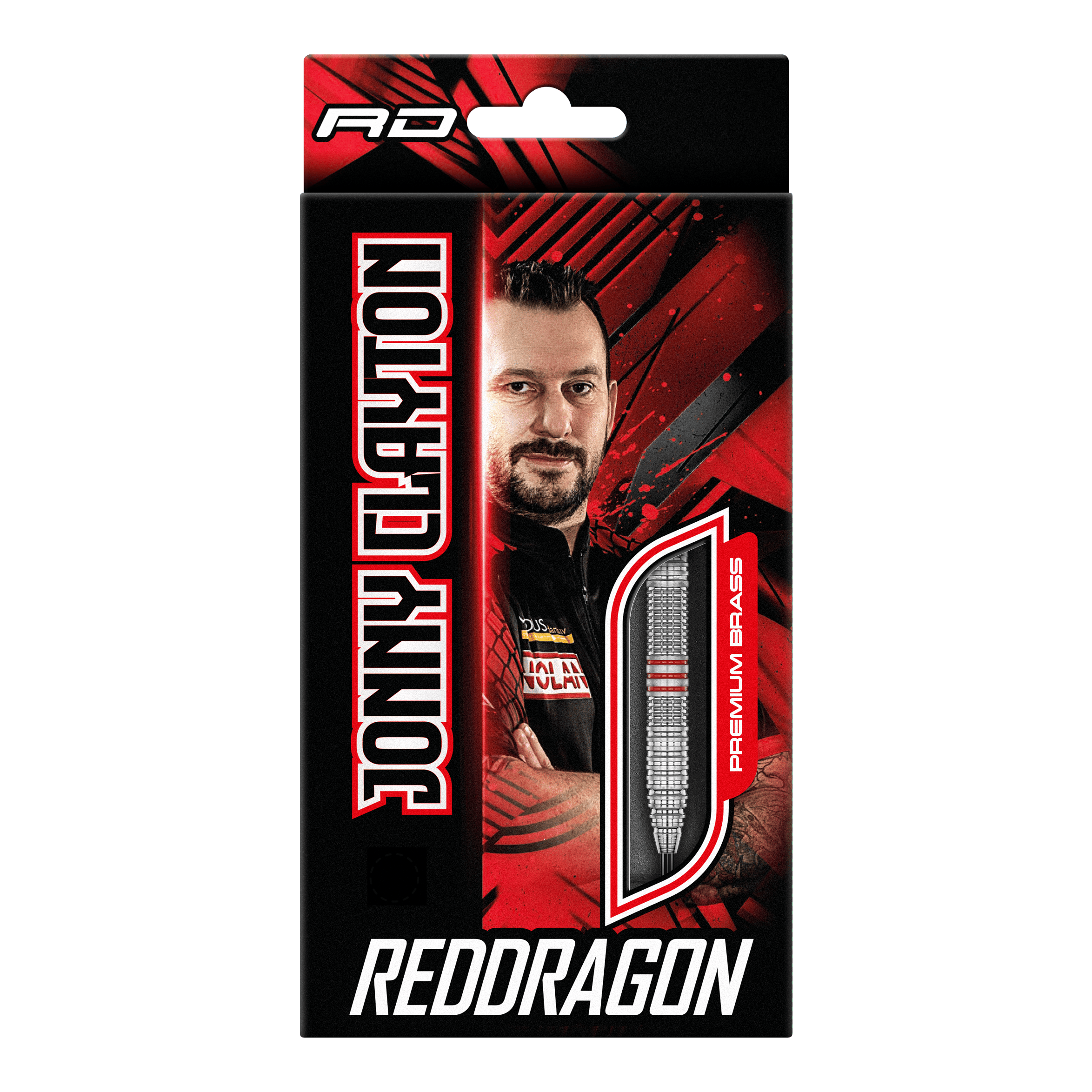Red Dragon Jonny Clayton Brass Steeldarts - 21 g