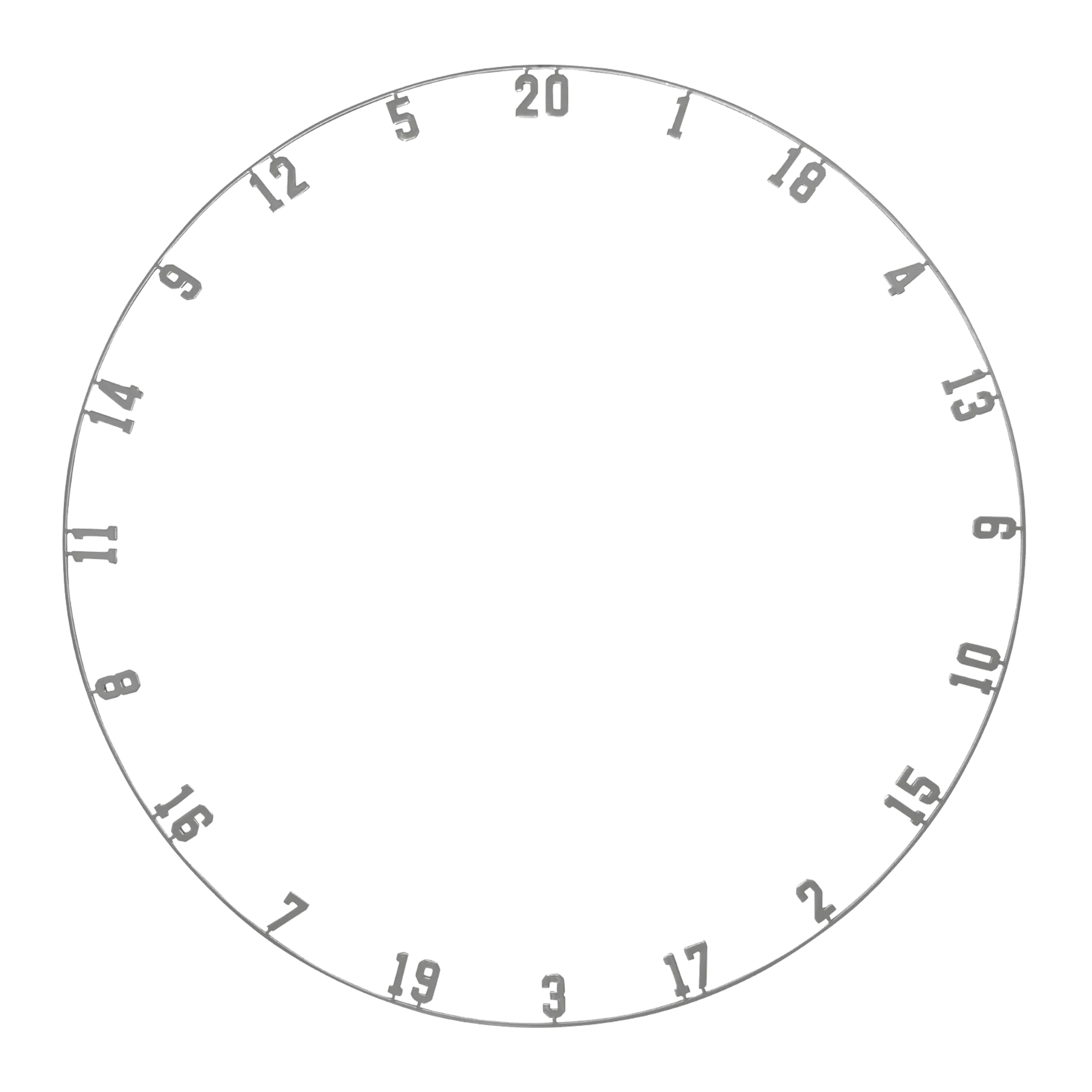 Precise 180 OnePiece Lasercut Zahlenring - Vintage Precise 180 OnePiece Lasercut Zahlenring - Vintage