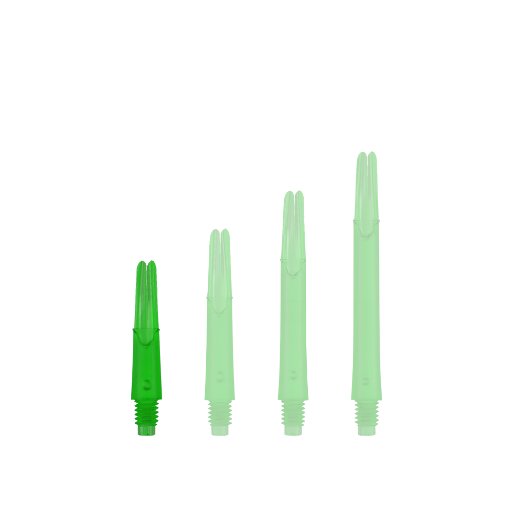 L-Style L-Shafts Locked Straight - Green 130 L-Style L-Shafts Locked Straight in besonderem Farbton. Zu sehen ist der Schaft in Nahaufnahme.