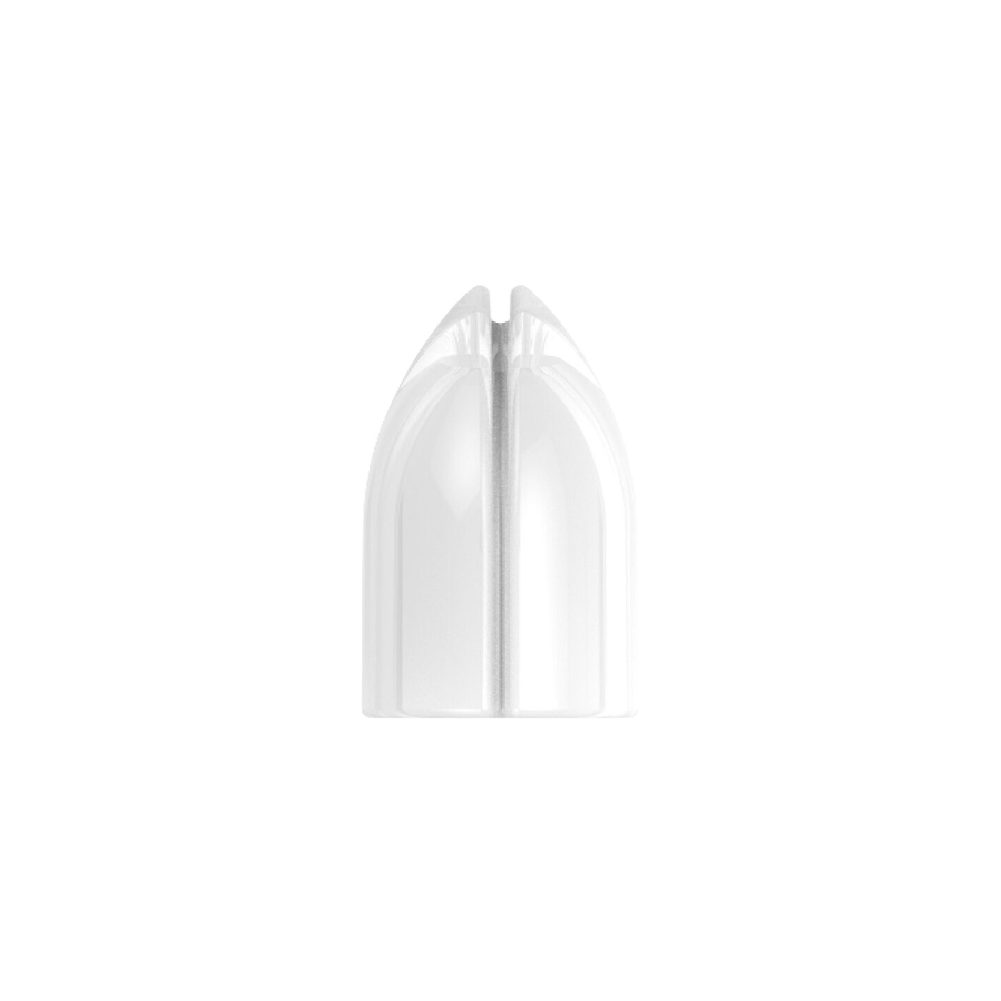 Das Bild zeigt das Produkt "L-Style Shell Lock Ringe". Es handelt sich um einen kleinen, transparenten Kunststoffring, der speziell für Dartflights verwendet wird.
