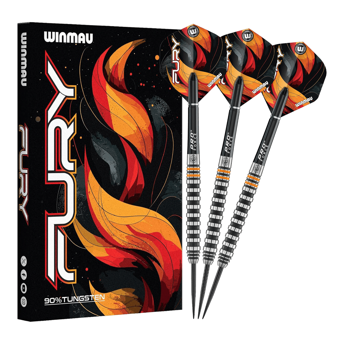 Winmau Fury Steeldarts - 22g Gezeigt werden die Winmau Fury Steeldarts - 22g. Diese hochwertigen Steeldarts sind für anspruchsvolle Spieler konzipiert.