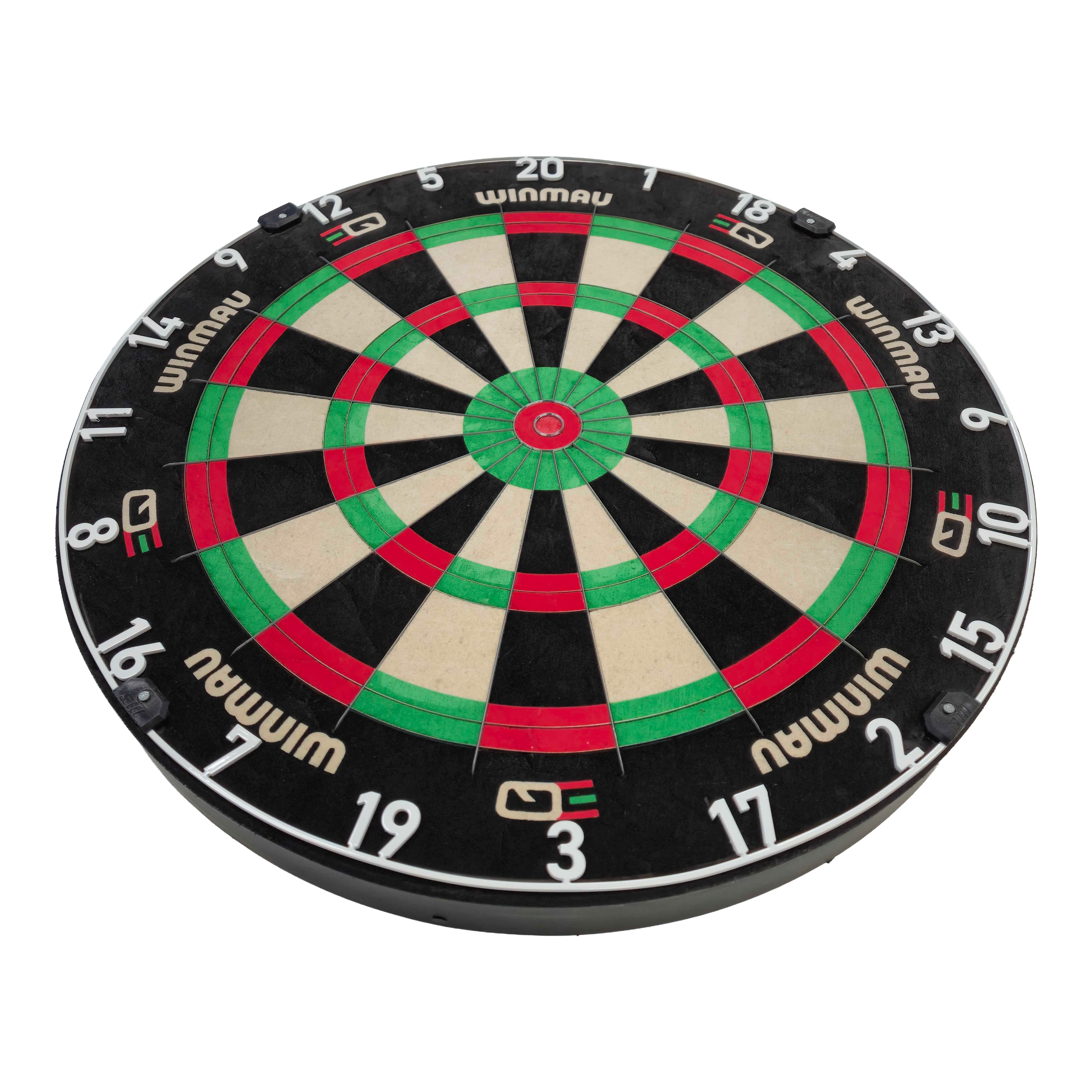 Abgebildet ist das Winmau Equalizer Steeldartboard. Das Board ist speziell für Steeldarts ausgelegt.