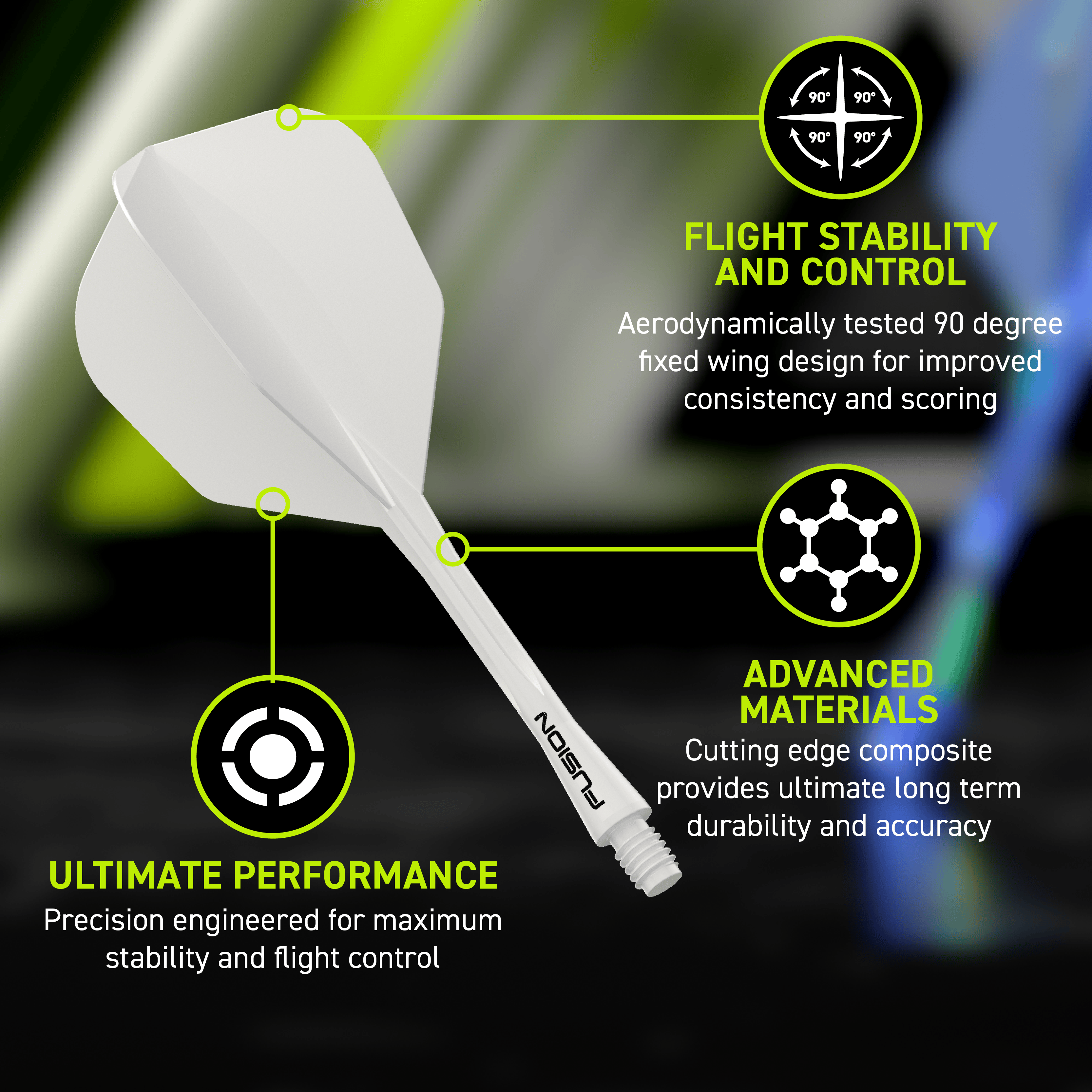 Winmau Fusion Flight-Shaft-System No6 Solid White Zu sehen ist das Winmau Fusion Flight-Shaft-System No6 Solid White. Es handelt sich um einen weißen Flight-Shaft für Darts.