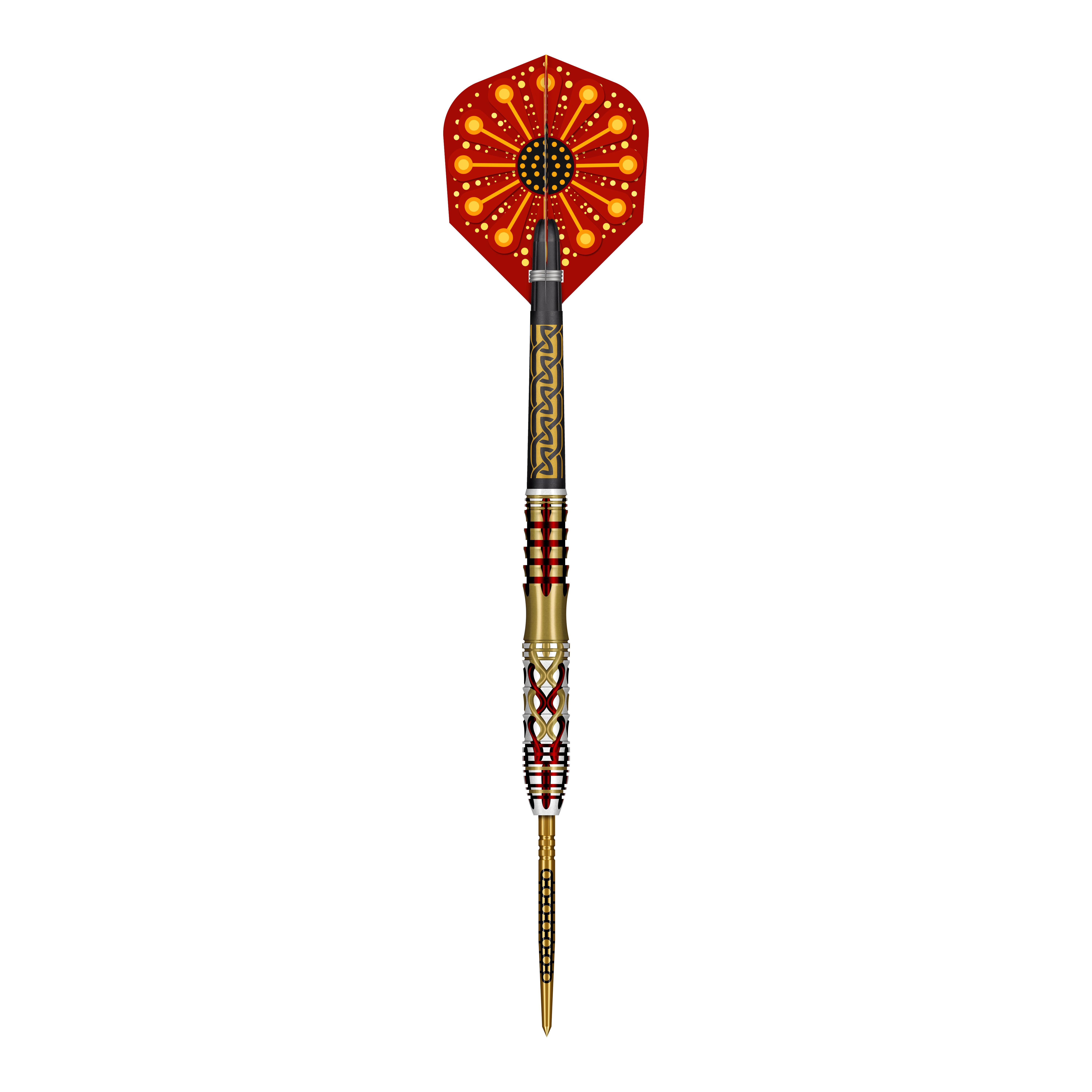 Shot Goths Alaric Turbo Point Steeldarts - 23g Abgebildet ist ein Set der Shot Goths Alaric Turbo Point Steeldarts mit 23g Gewicht. Die Steeldarts werden für professionelle Dartspieler empfohlen.