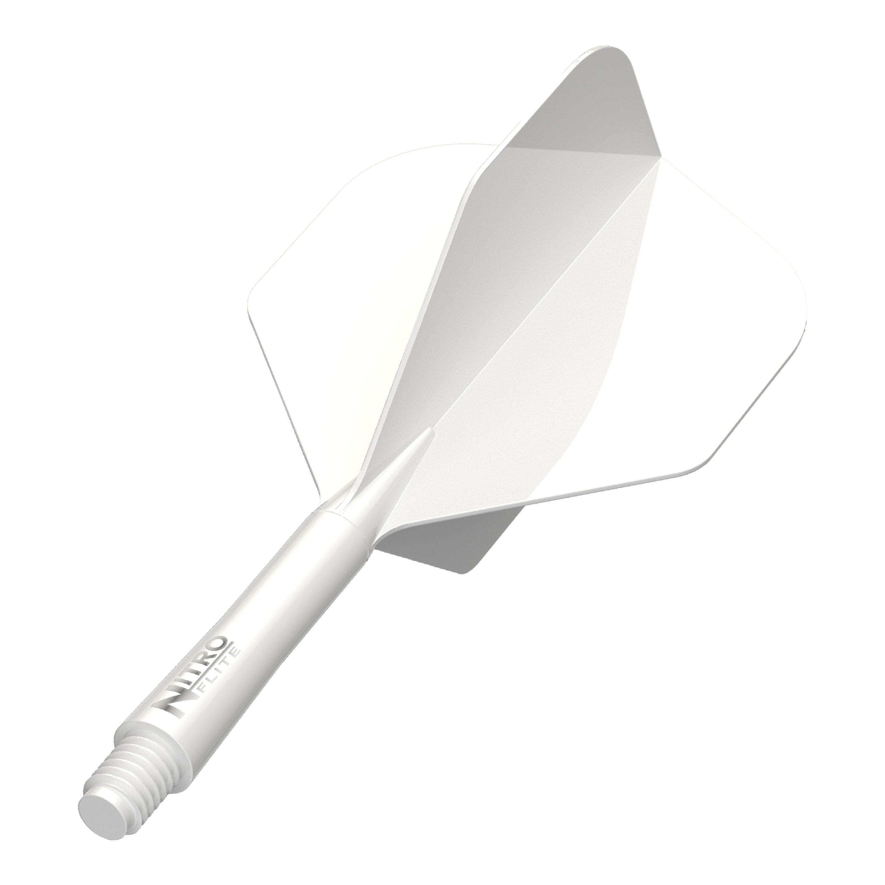 Red Dragon Nitro Flite Solid White and White Intermediate