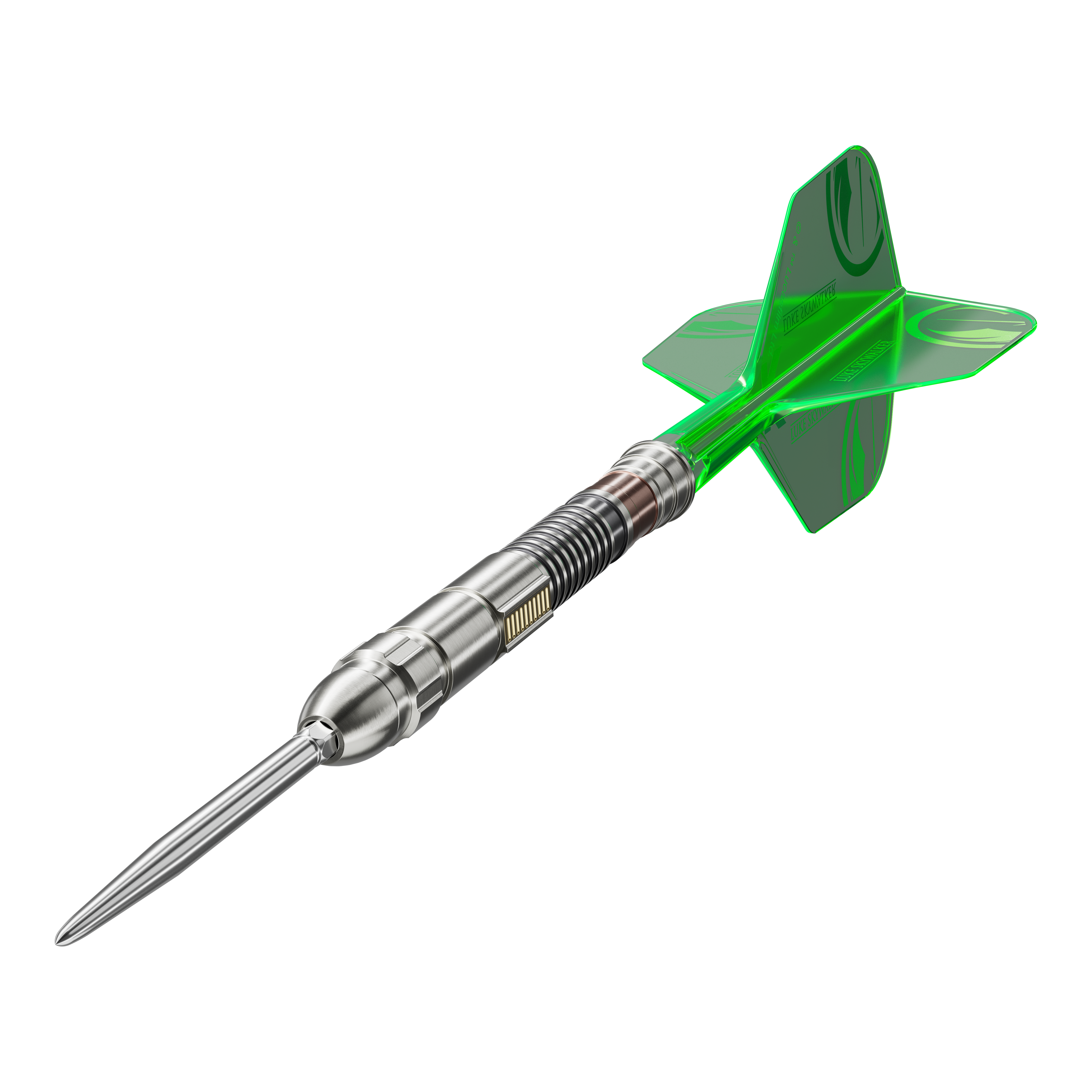 Zu sehen sind die Target Star Wars Luke Skywalker The Jedi Knight Light Saber Limited Edition Steeldarts - 24g. Das Produkt verfügt über ein einzigartiges Star Wars Design.