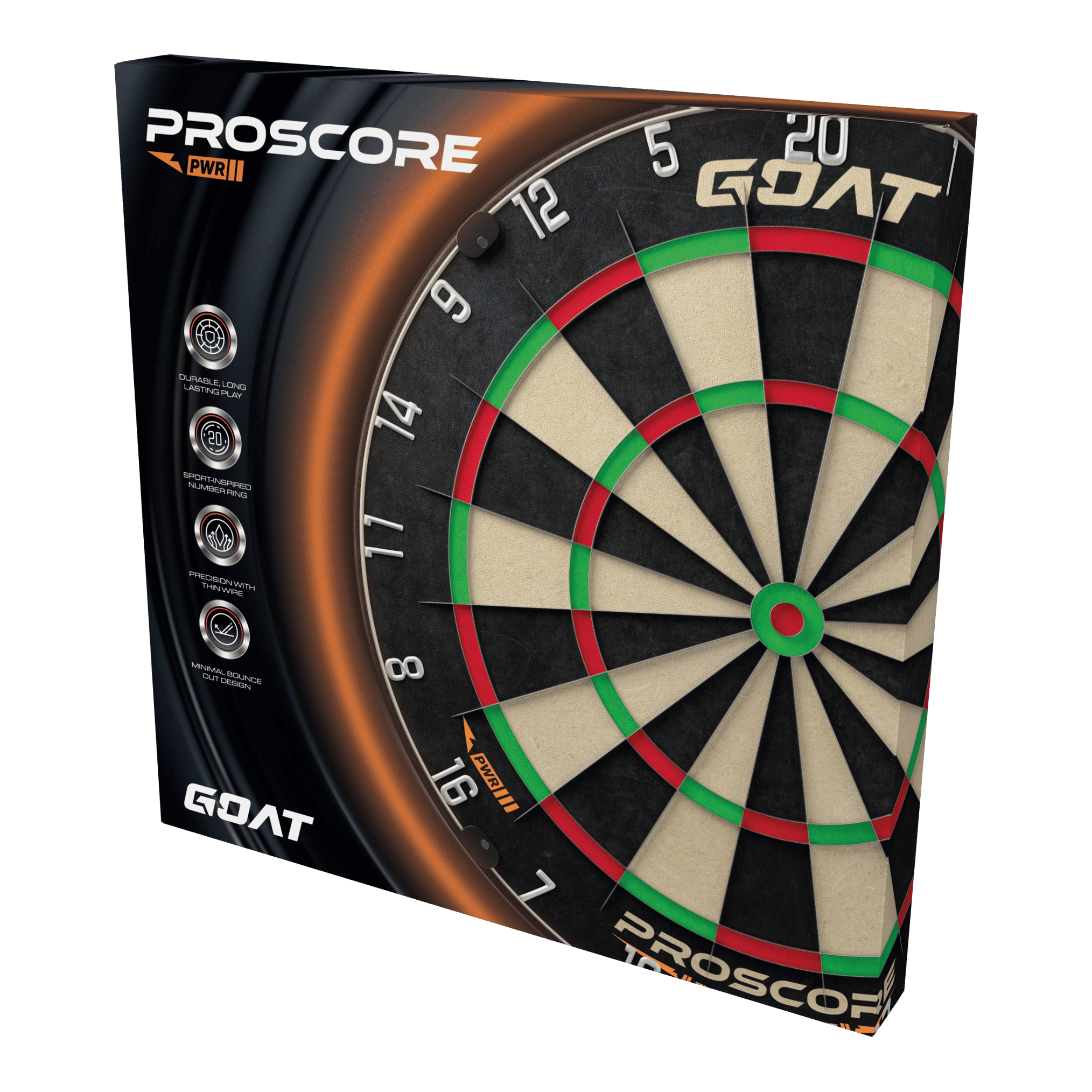 GOAT Proscore PWR Steeldartboard